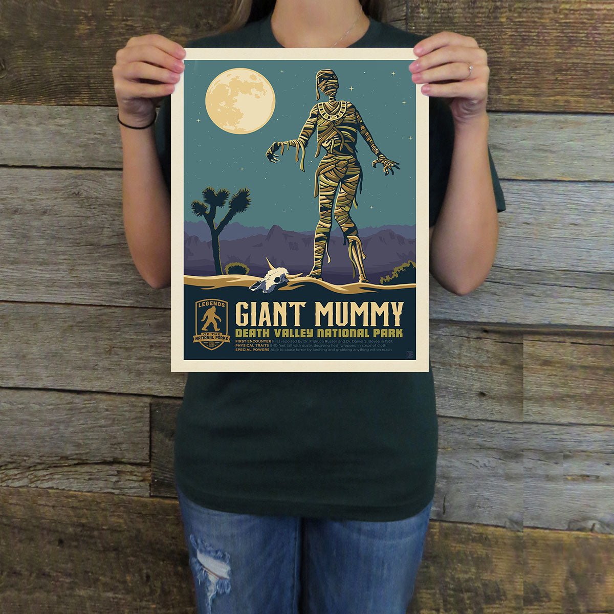 Death Valley National Park: Giant Mummy (Legends & Monsters) Art Print - Wander Together Outfitters