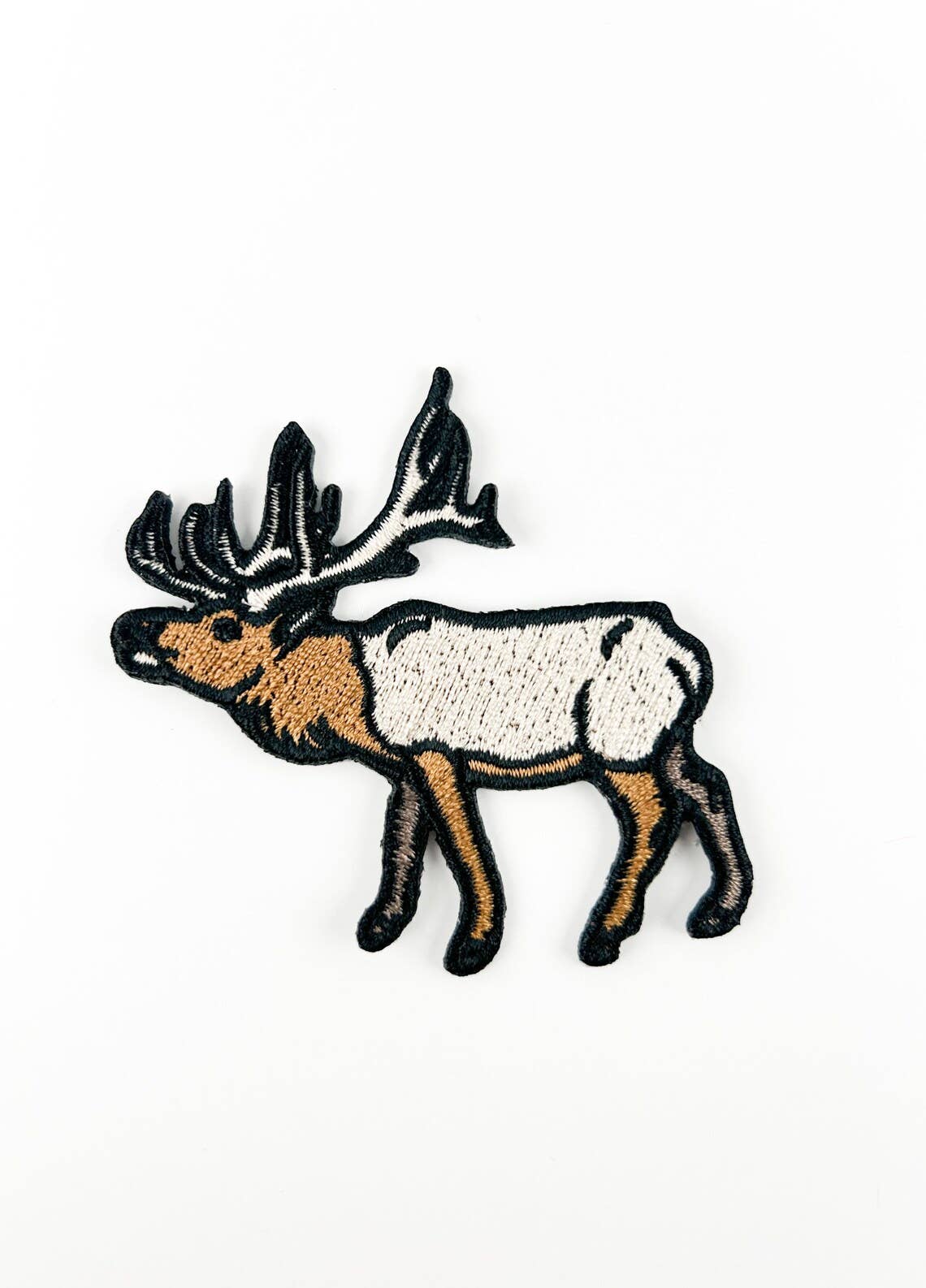 Deer or Elk Embroidered Iron On Patches - Wander Together Outfitters