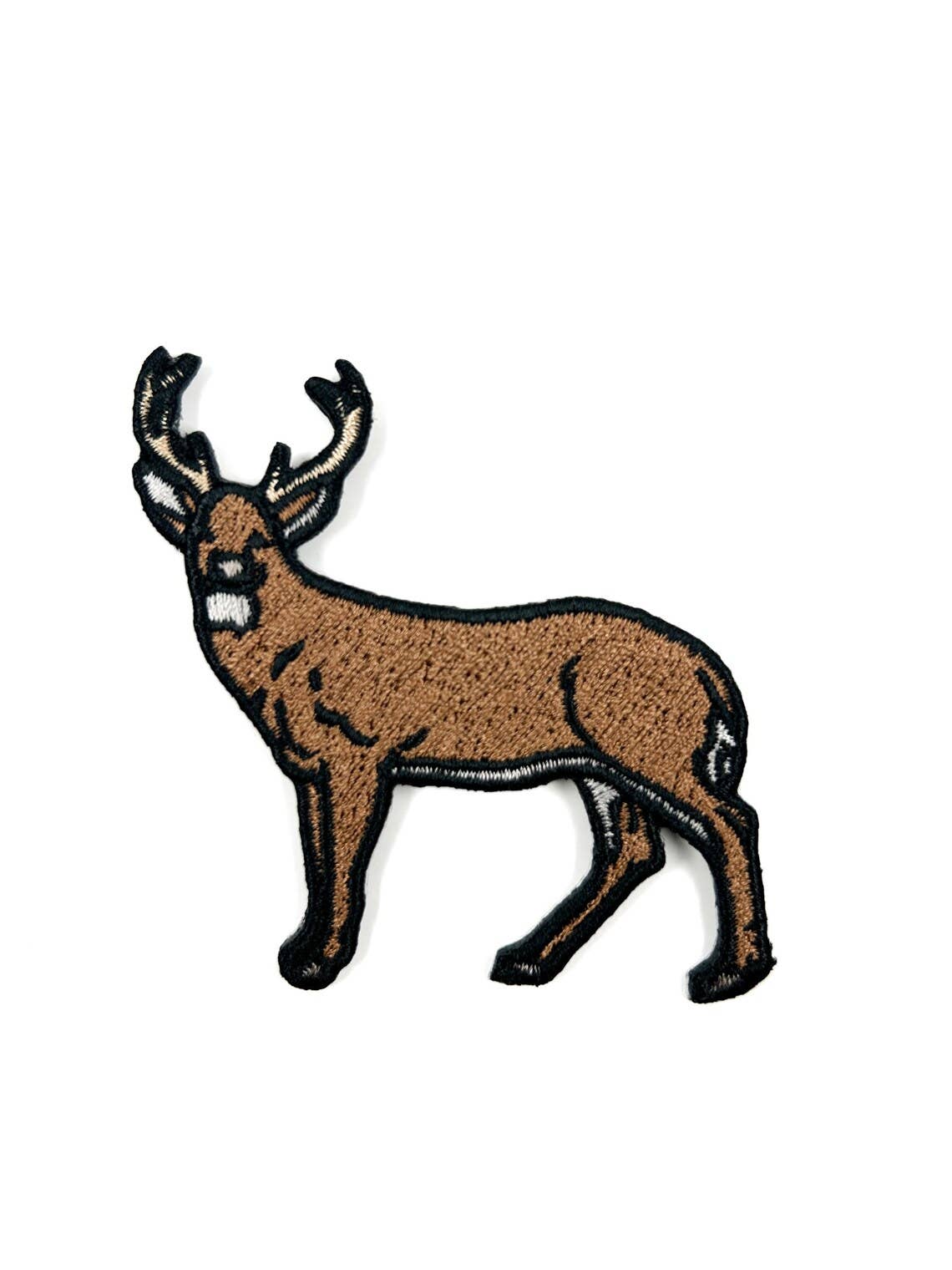 Deer or Elk Embroidered Iron On Patches - Wander Together Outfitters