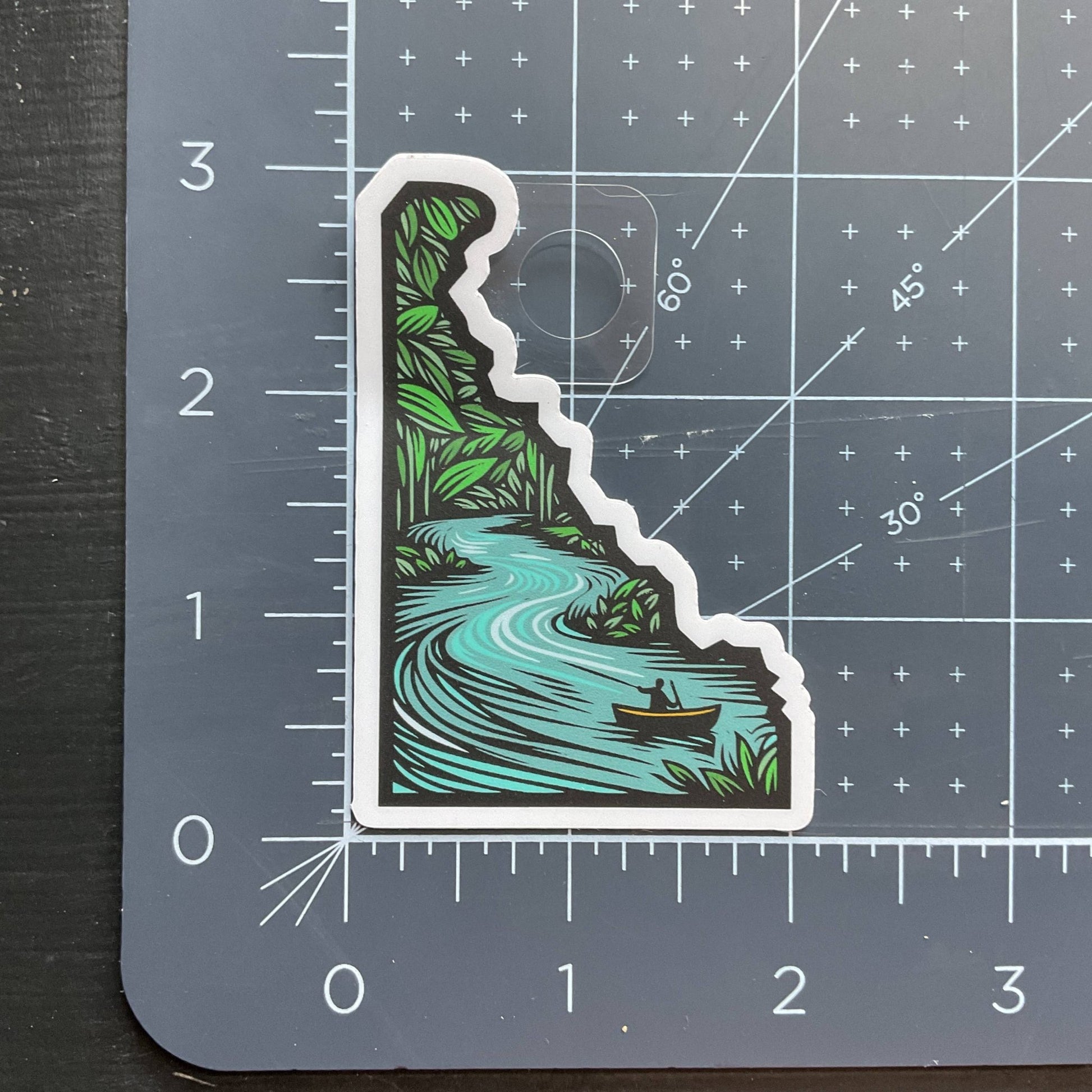Delaware State Land and Water 3” Vinyl Sticker - Wander Together Outfitters