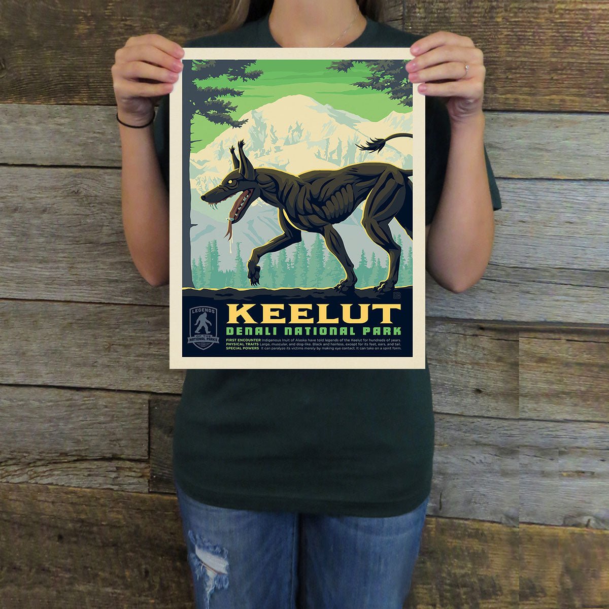 Denali National Park: Keelut (Legends & Monsters) Art Print - Wander Together Outfitters