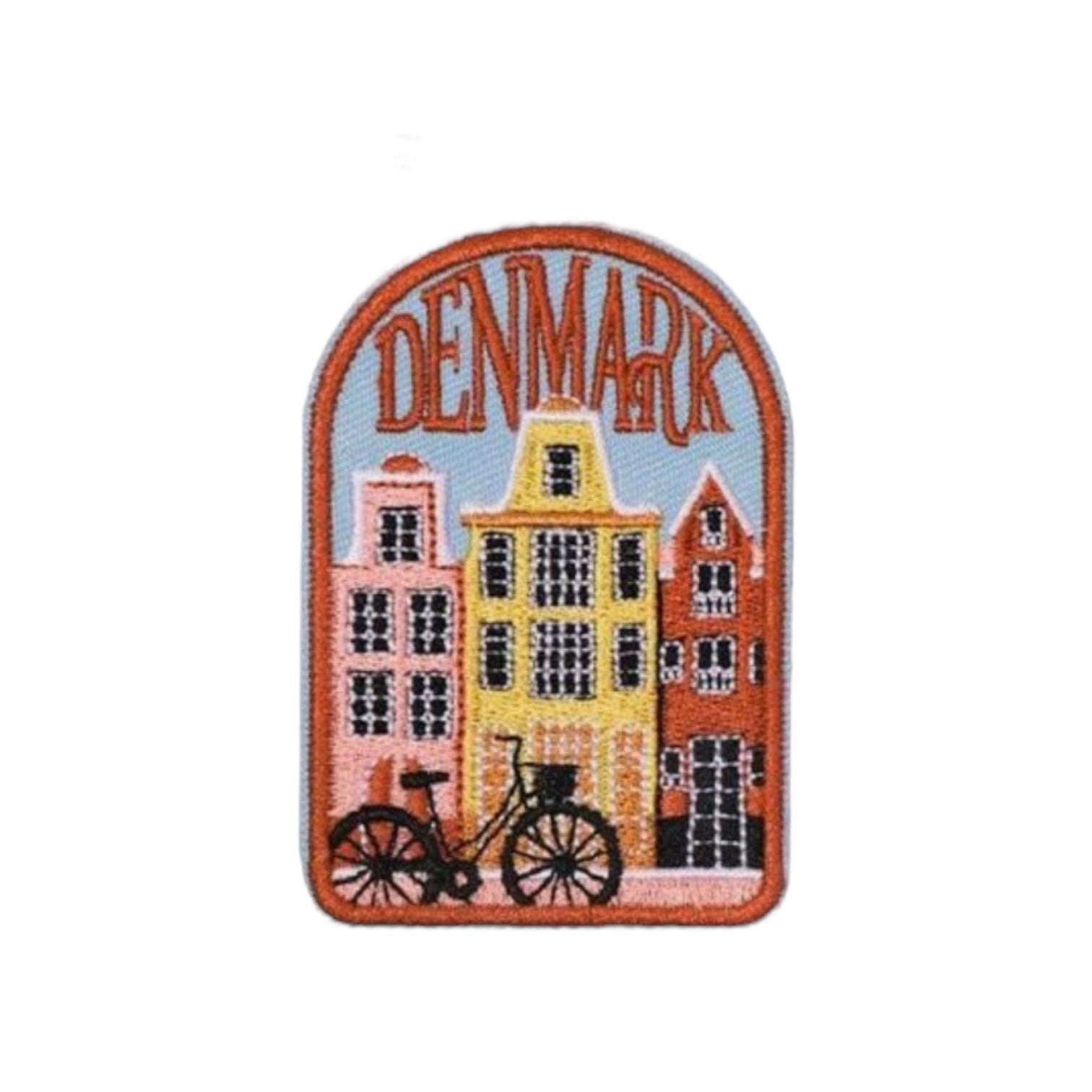 Denmark and Iceland Travel Themed Iron On Embroidered Patches - Wander Together Outfitters