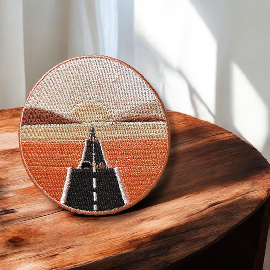 Desert Highway Roadtrip Iron On Patch - Wander Together Outfitters