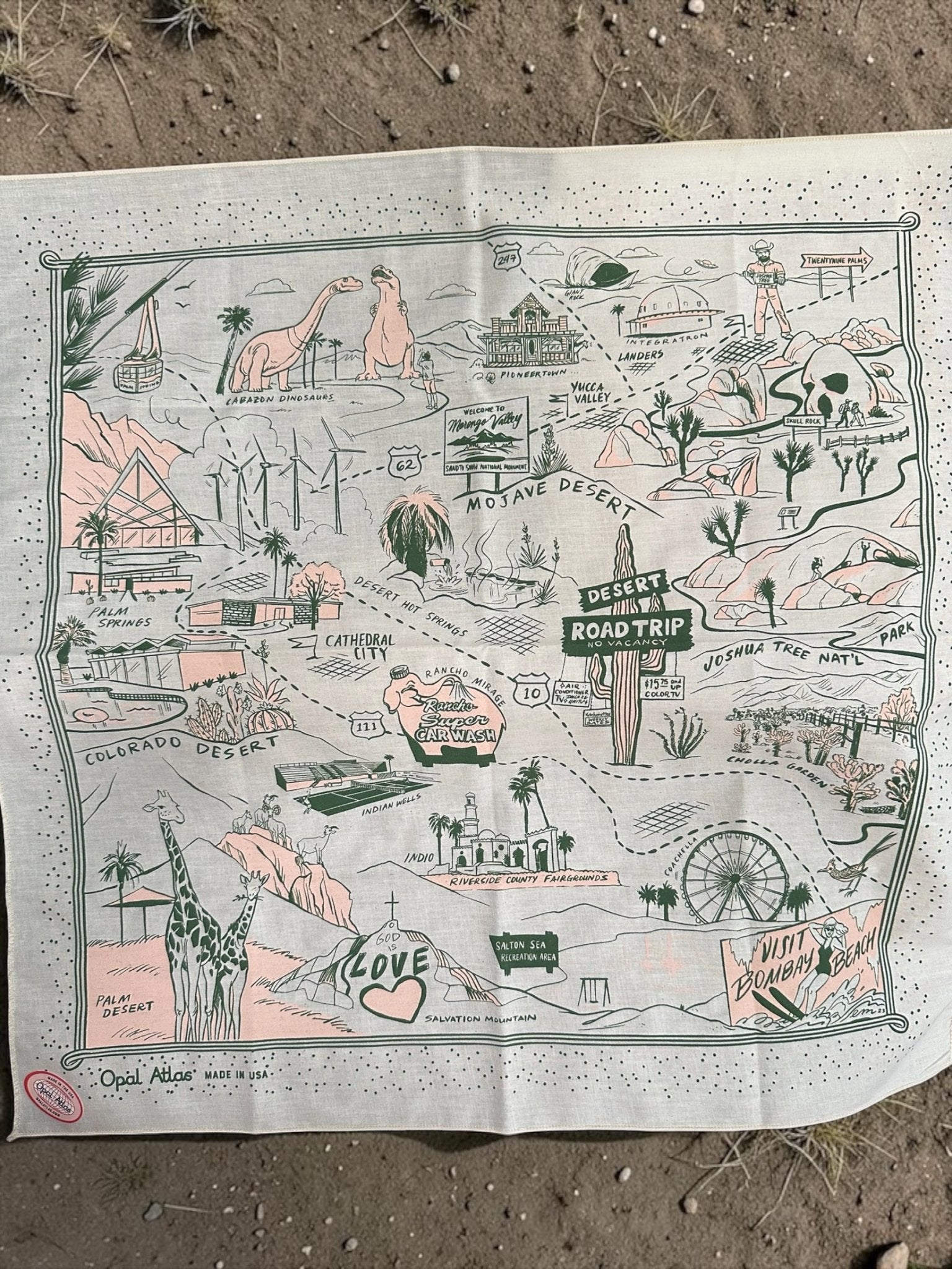 Desert Roadtrip Bandana Palm Springs, Joshua Tree, 29 Palms - Wander Together Outfitters
