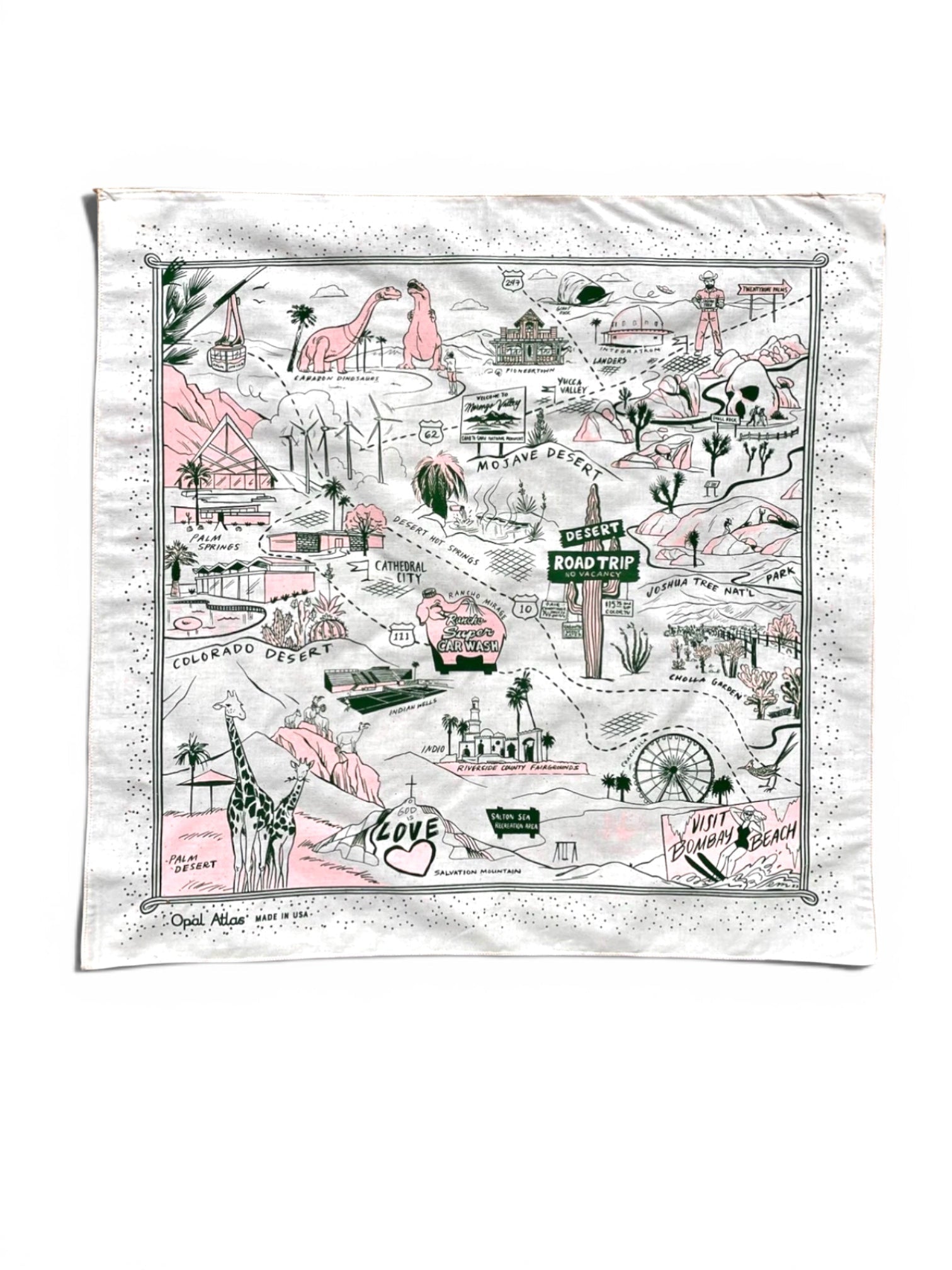 Desert Roadtrip Bandana Palm Springs, Joshua Tree, 29 Palms - Wander Together Outfitters