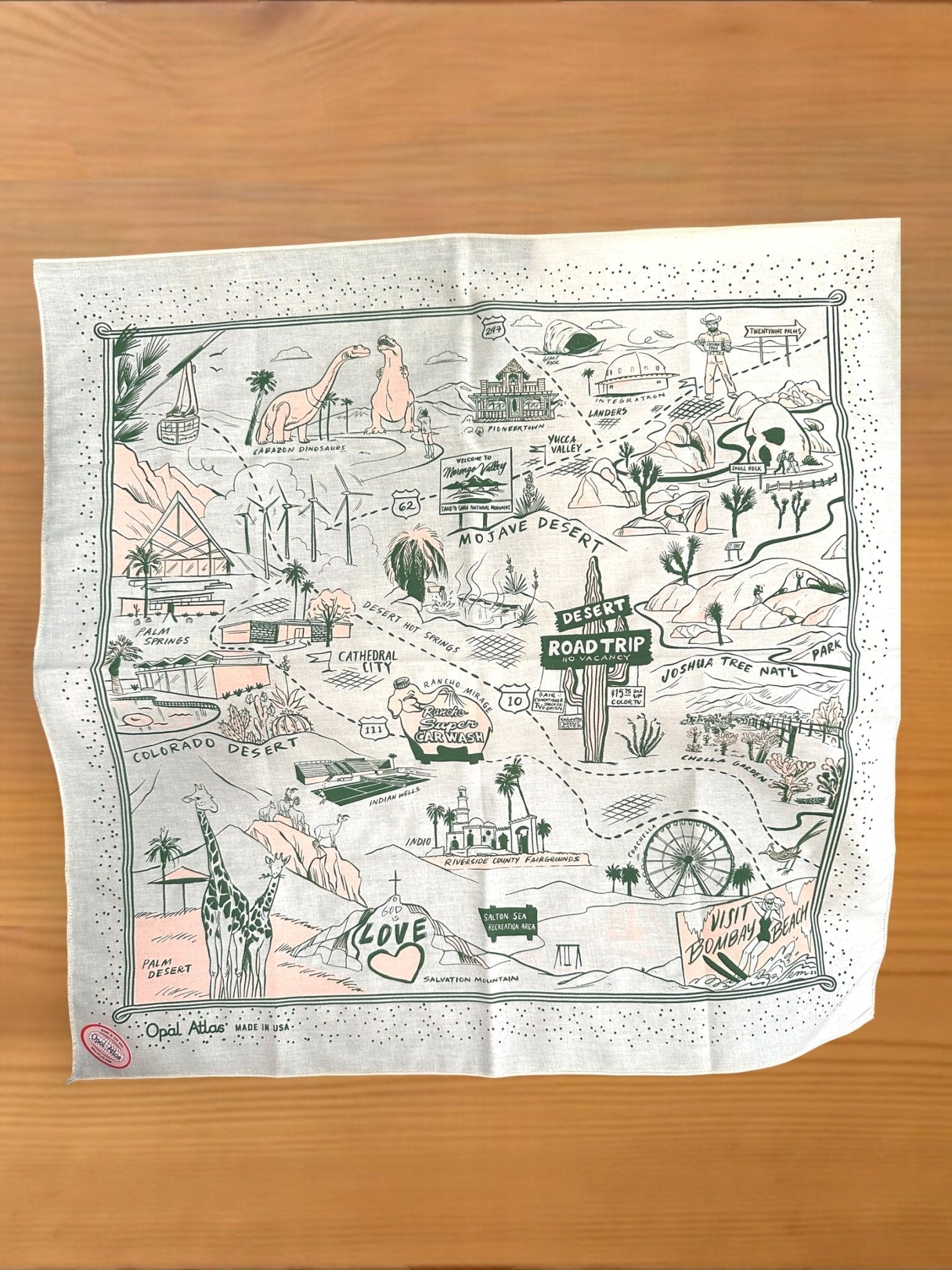 Desert Roadtrip Bandana Palm Springs, Joshua Tree, 29 Palms - Wander Together Outfitters