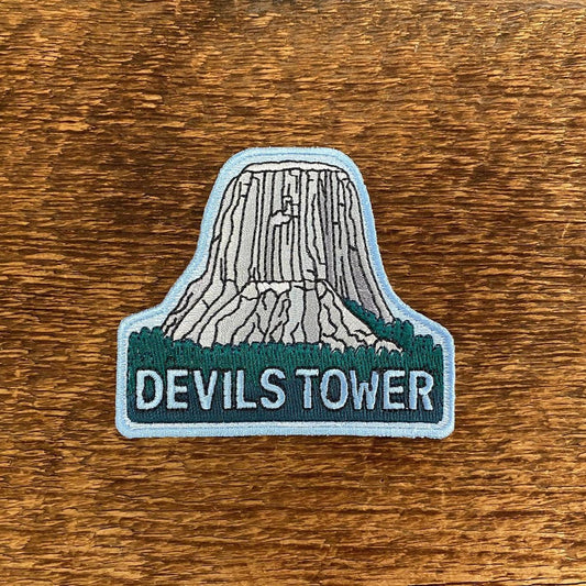 Devils Tower Embroidered Iron On Patch - Wander Together Outfitters