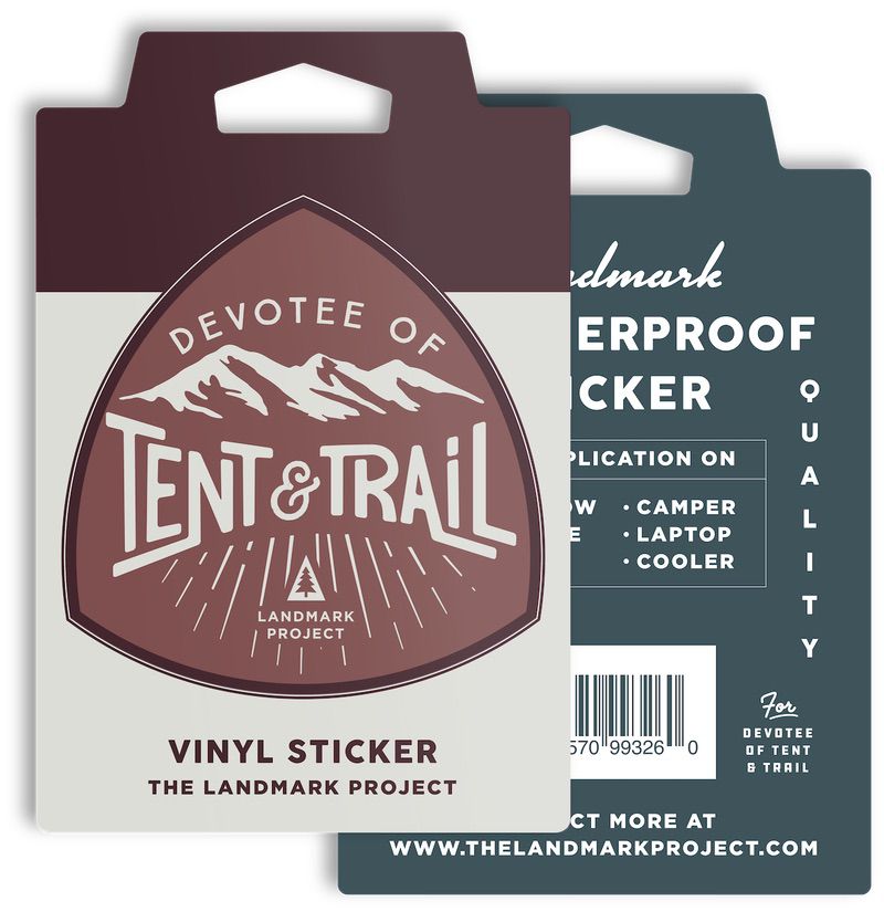 “Devotee of Tent & Trail” Sticker - Wander Together Outfitters