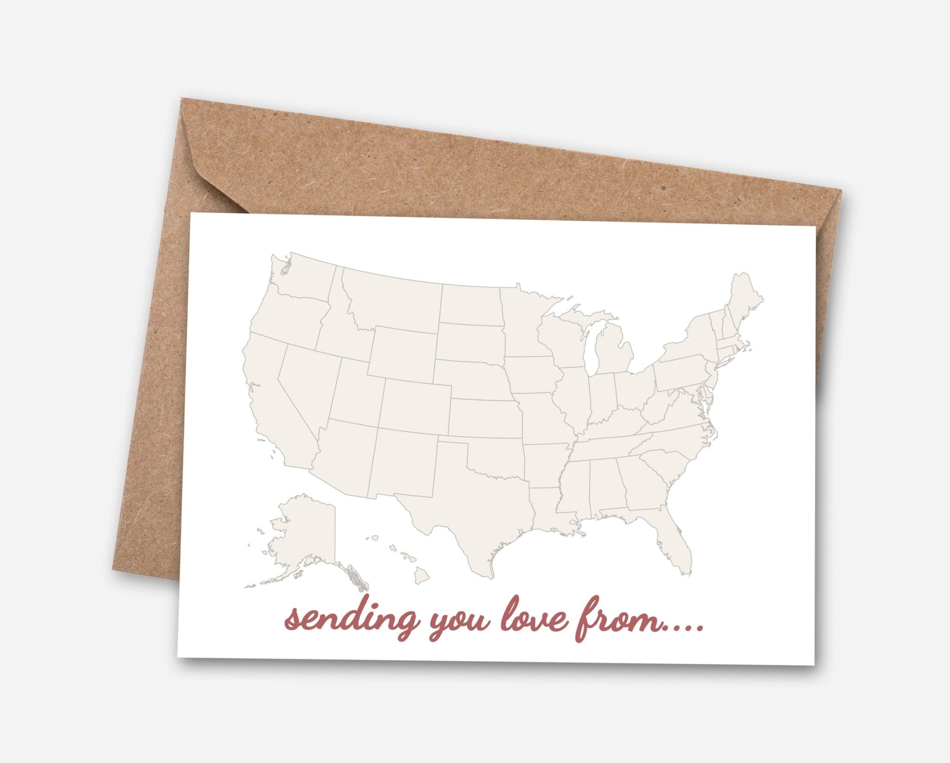 DIY "Sending Love" Heart Long Distance Greeting Card - Wander Together Outfitters