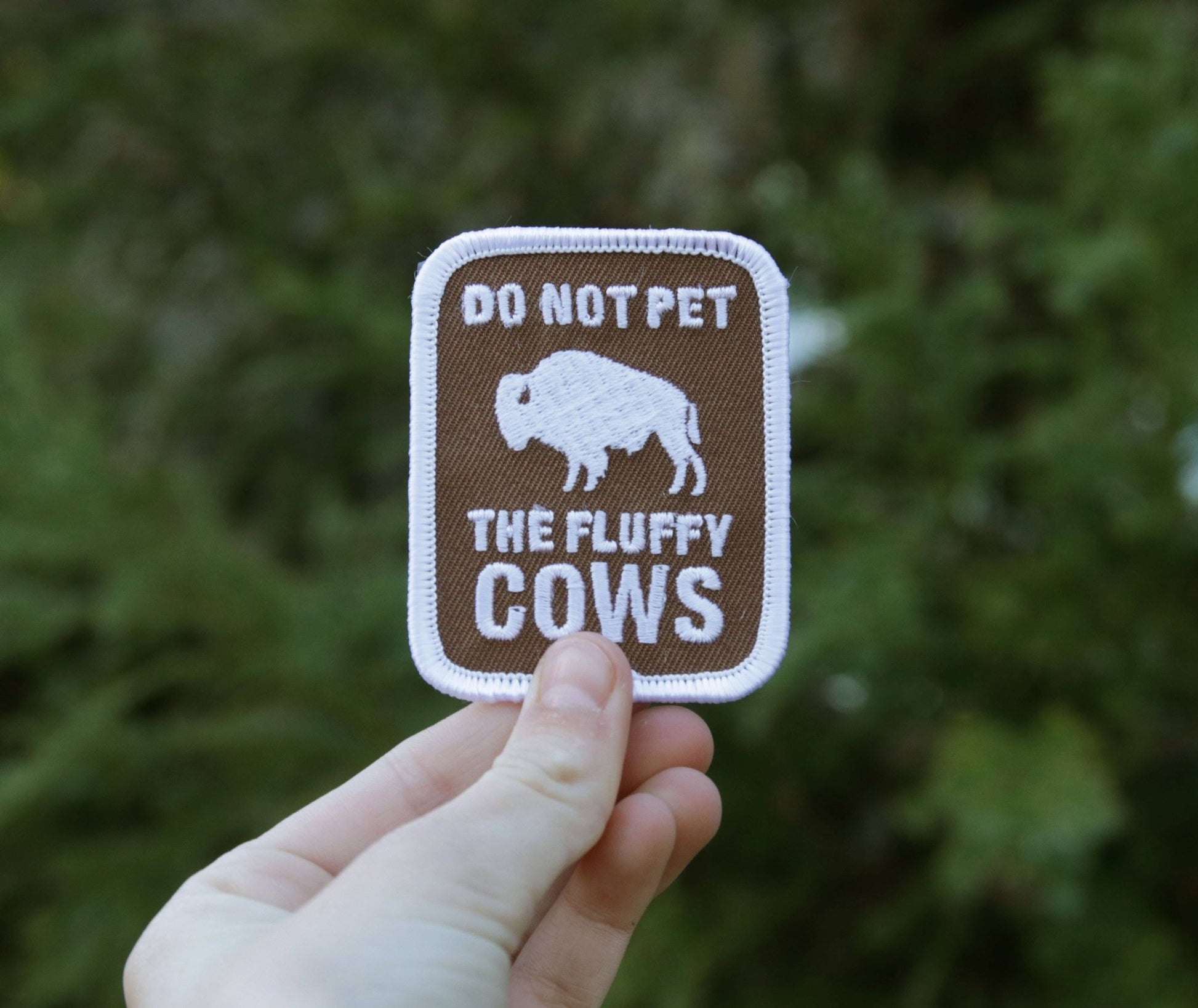 “Do Not Pet The Fluffy Cows” Iron on Embroidered Patch - Wander Together Outfitters