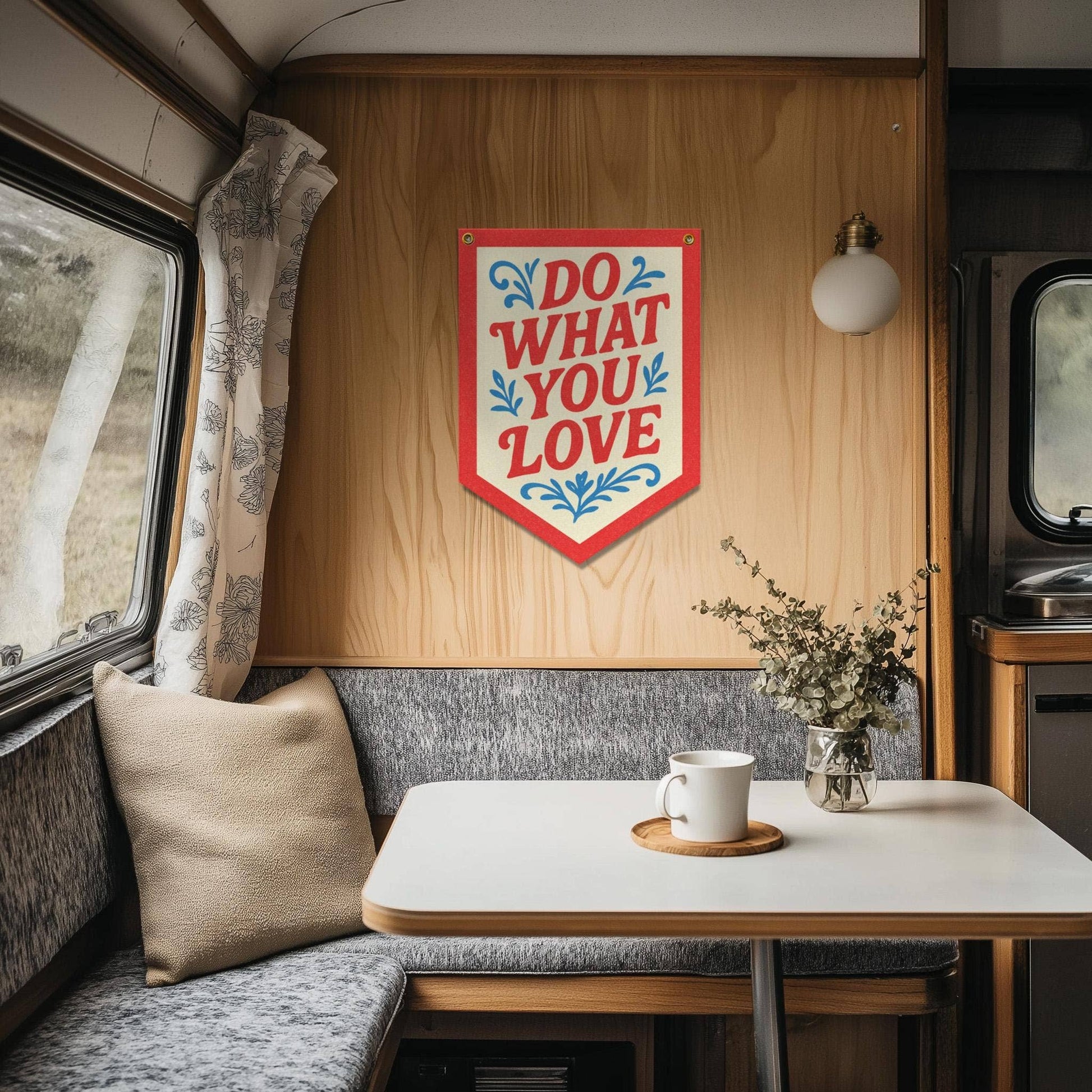 "Do What You Love" Felt Camp Flag - Wander Together Outfitters