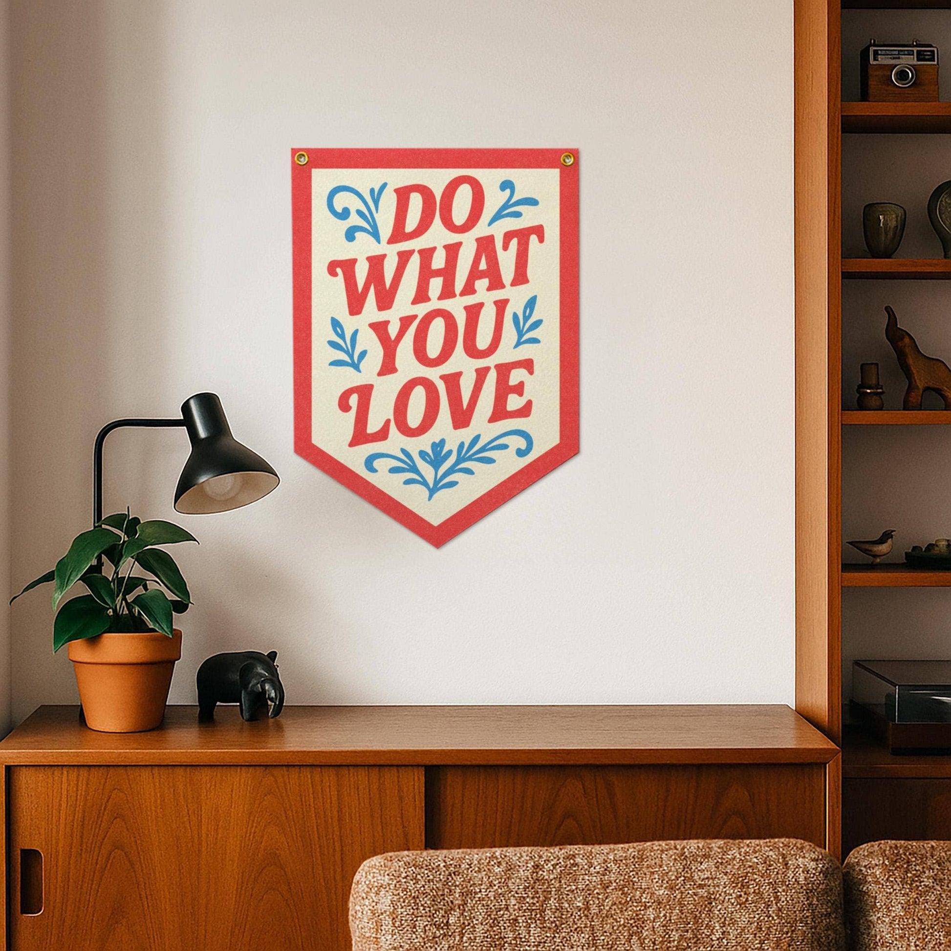 "Do What You Love" Felt Camp Flag - Wander Together Outfitters