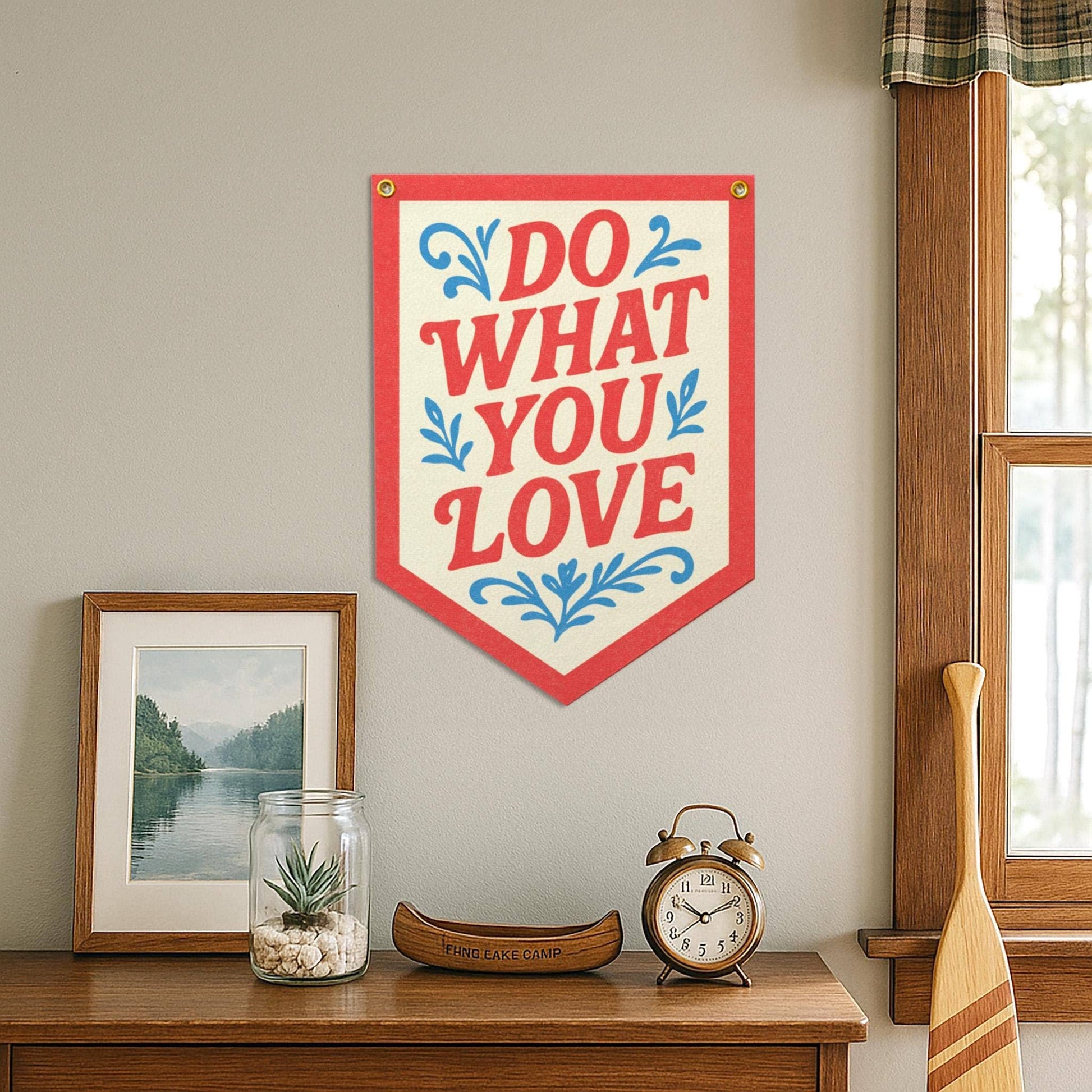 "Do What You Love" Felt Camp Flag - Wander Together Outfitters