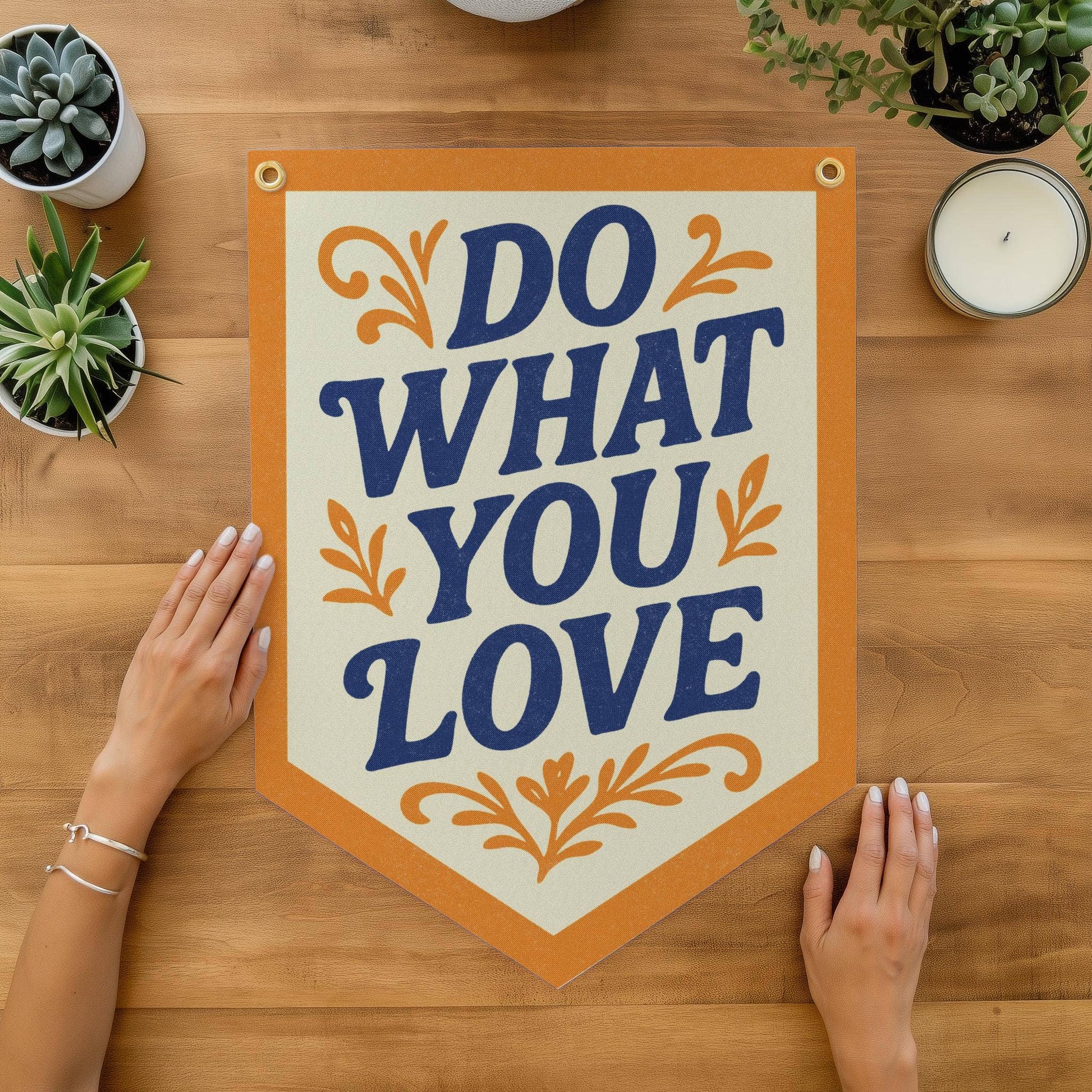 "Do What You Love" Felt Camp Flag - Wander Together Outfitters