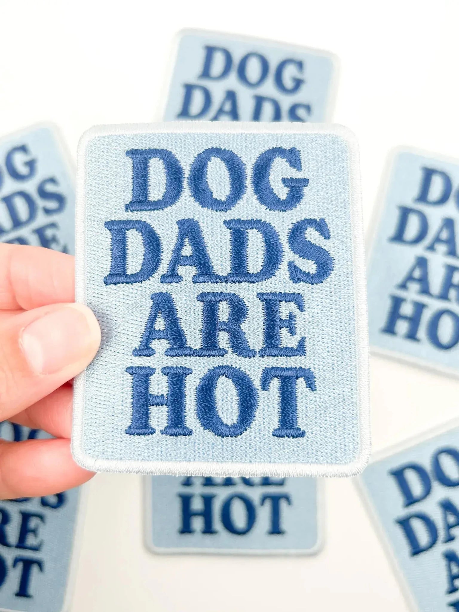 "Dog Dads Are Hot" Iron On Patch - Wander Together Outfitters