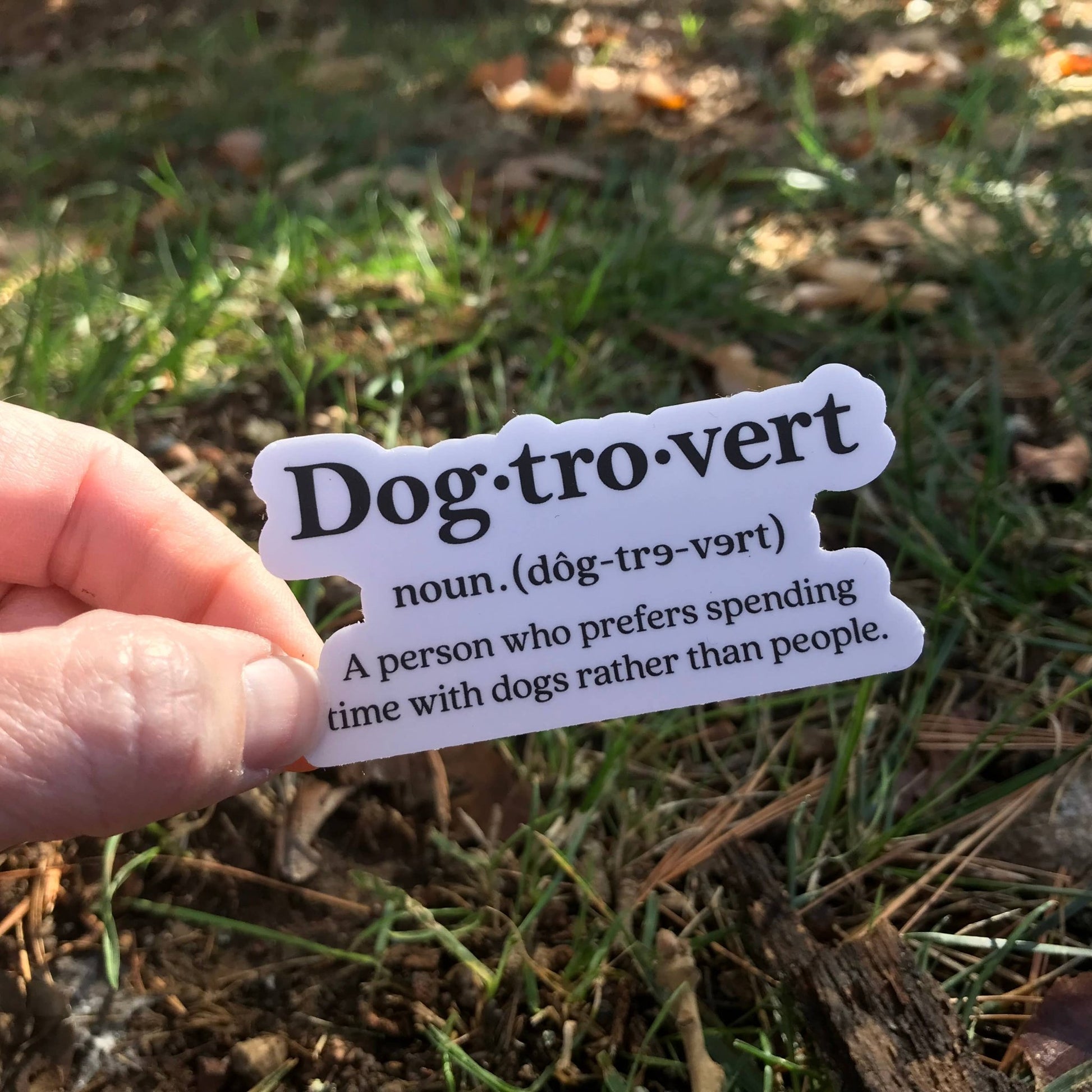 Dogtovert Dictionary Meaning Dog Sticker - Wander Together Outfitters