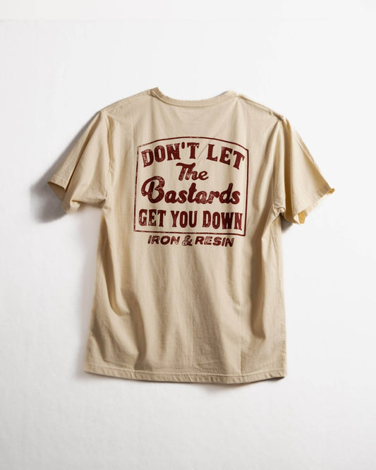 'Don't Let The Bastards Get You Down' Badge Tee - Wander Together Outfitters