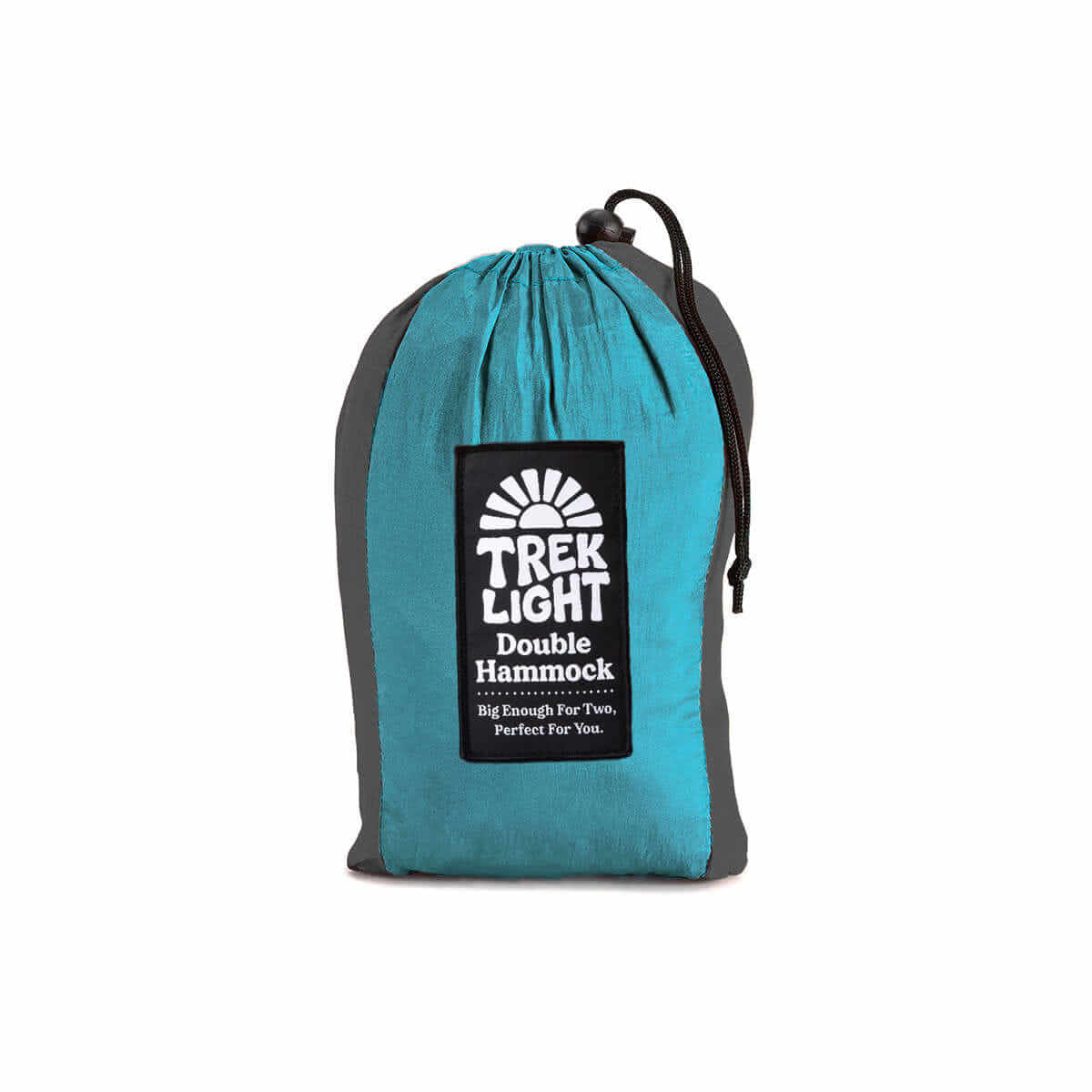 Double Hammock & Straps (Aqua & Charcoal) - Wander Together Outfitters