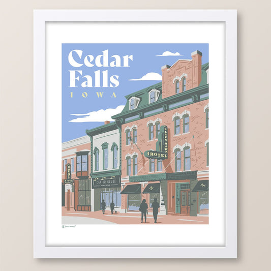 Downtown Cedar Falls Iowa Print - Wander Together Outfitters