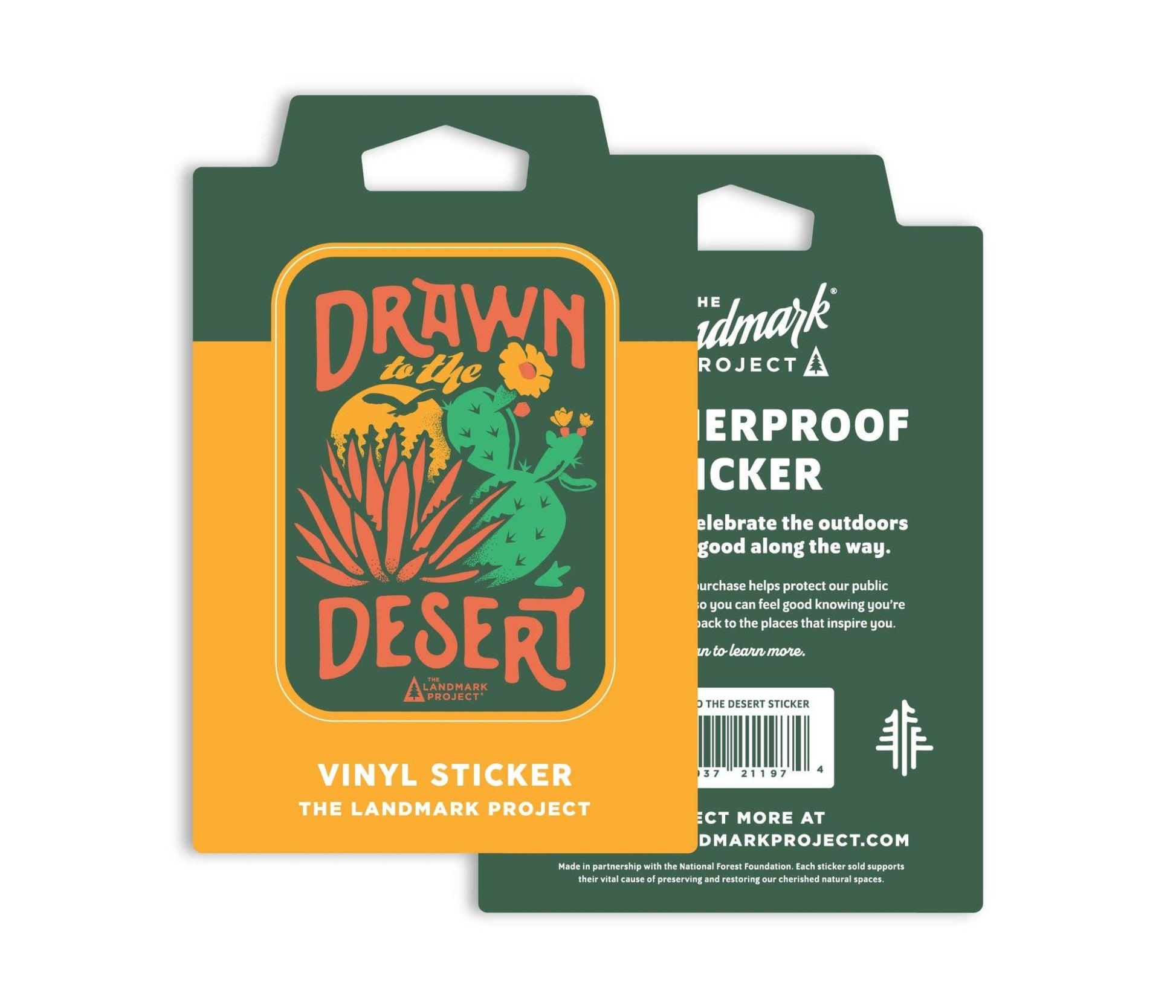 "Drawn to the Desert" Vinyl Sticker - Wander Together Outfitters