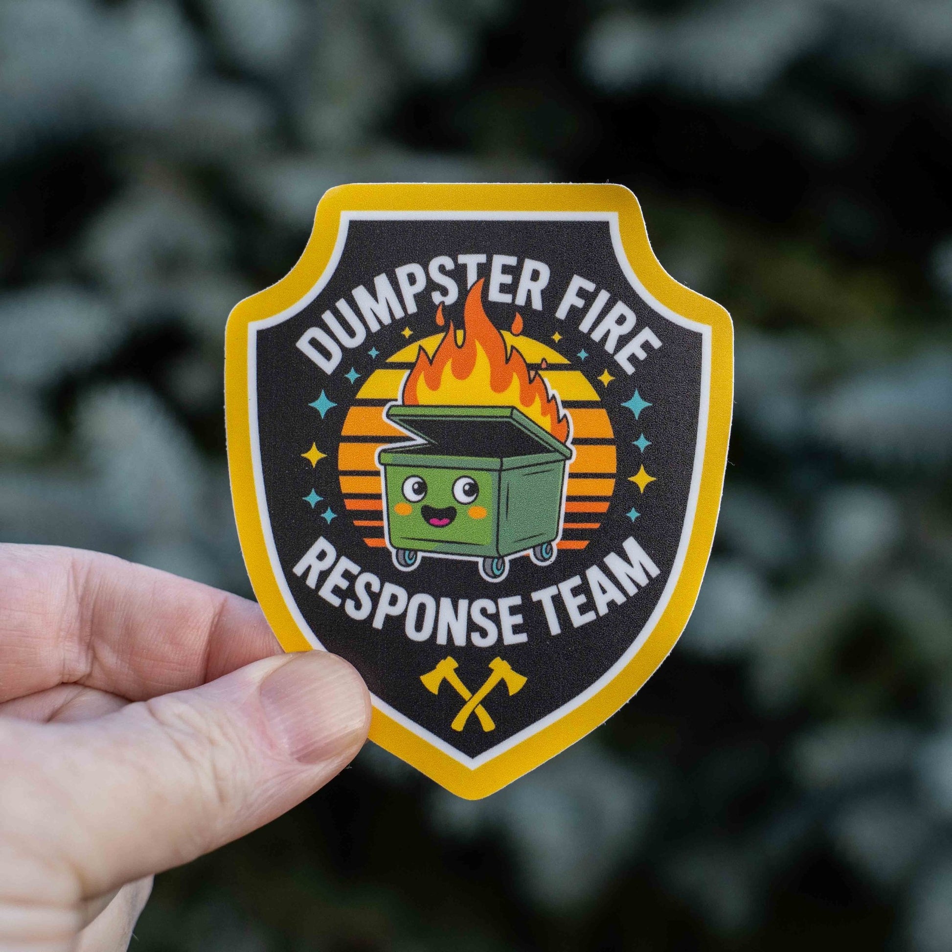 "Dumper Fire Response Team" Funny Sticker - Wander Together Outfitters
