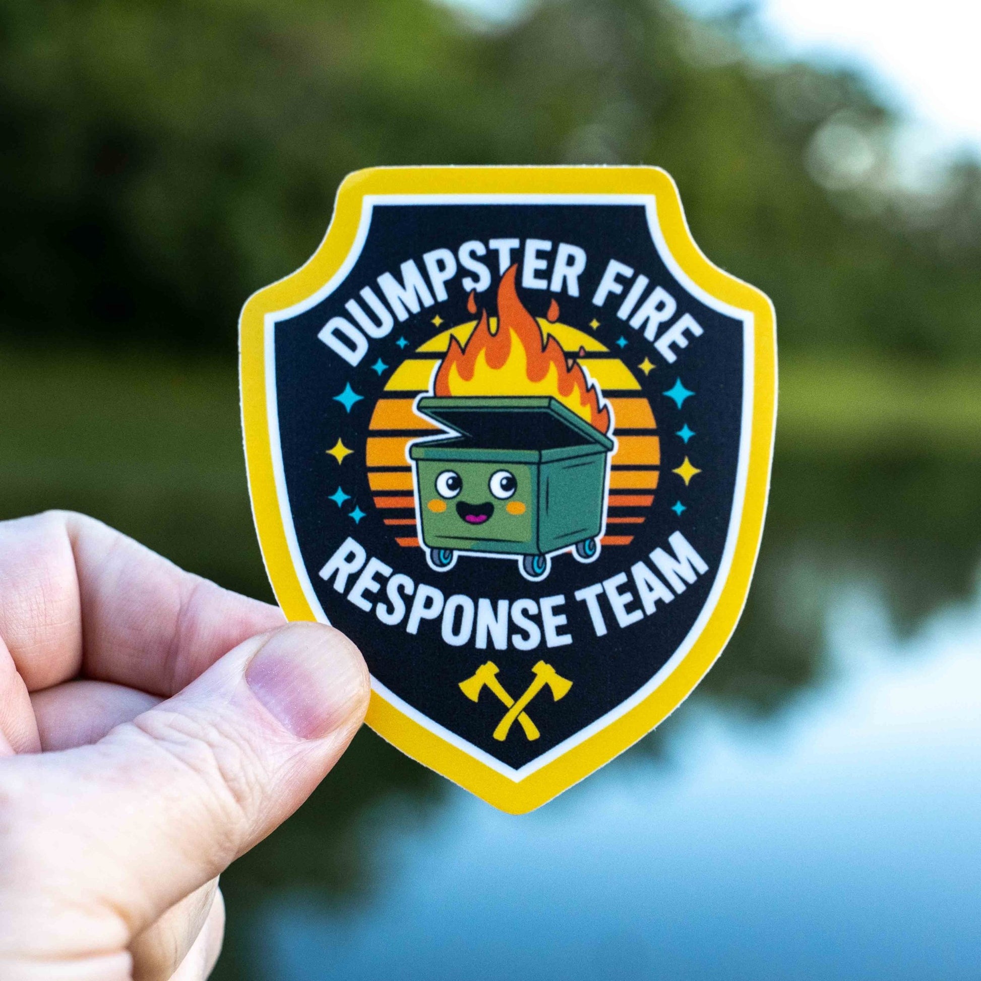"Dumper Fire Response Team" Funny Sticker - Wander Together Outfitters