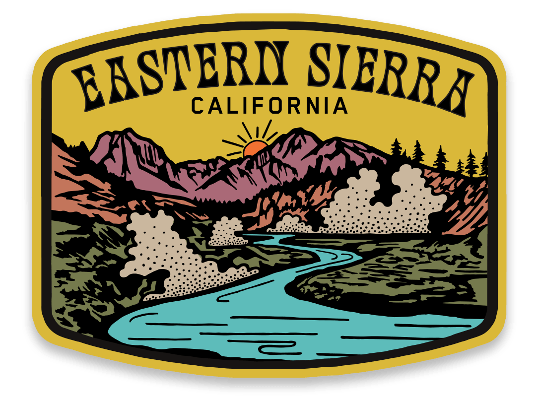 "Eastern Sierra" Hot Creek Geological Site Vinyl Sticker - Wander Together Outfitters