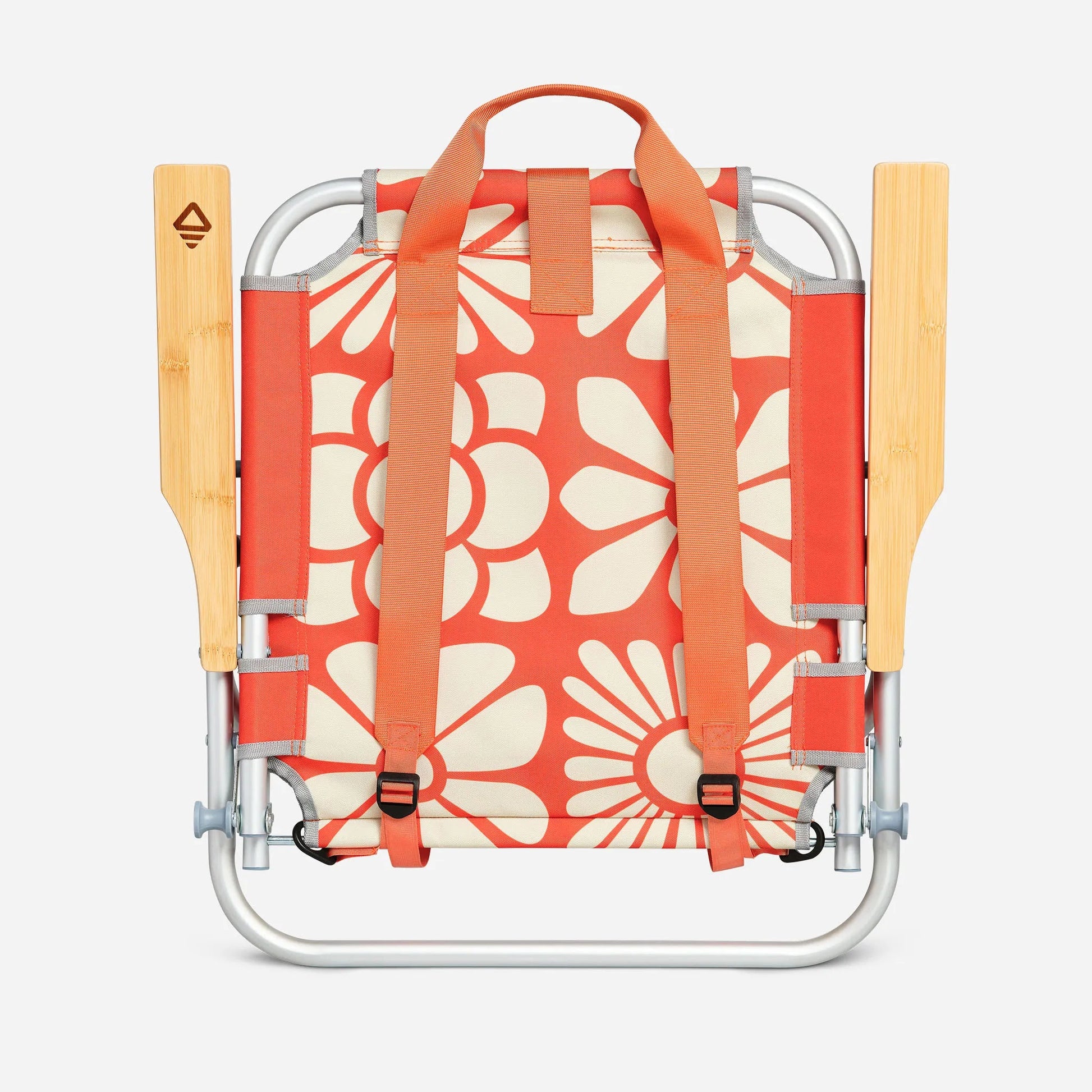 Easy Chair: Big Flowers Expedition Orange - Wander Together Outfitters