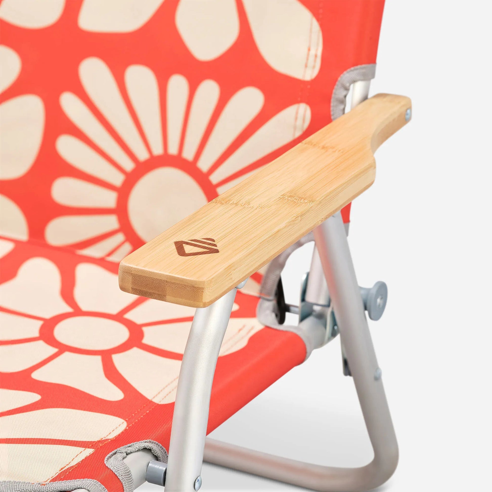 Easy Chair: Big Flowers Expedition Orange - Wander Together Outfitters