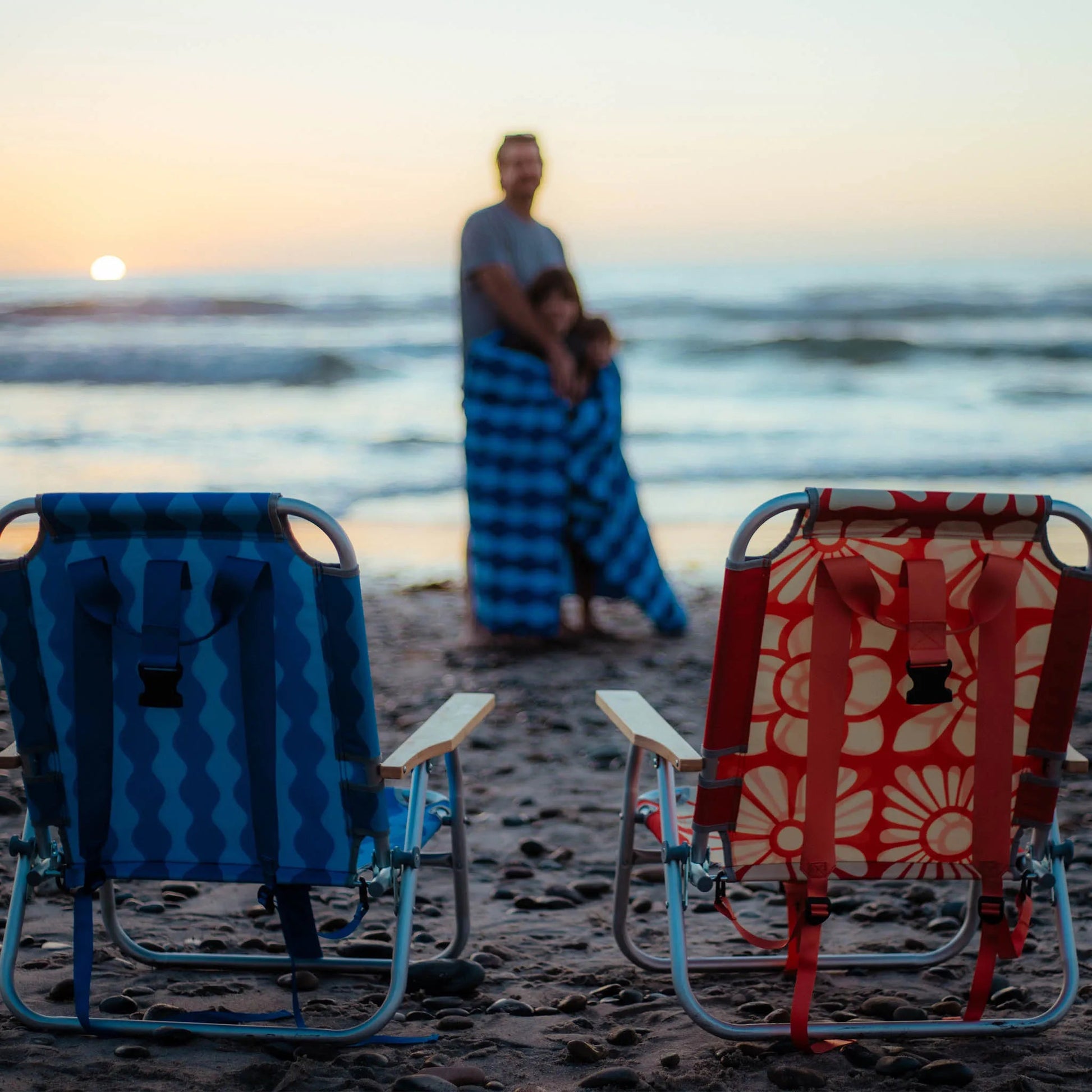 Easy Chair: Big Flowers Expedition Orange - Wander Together Outfitters