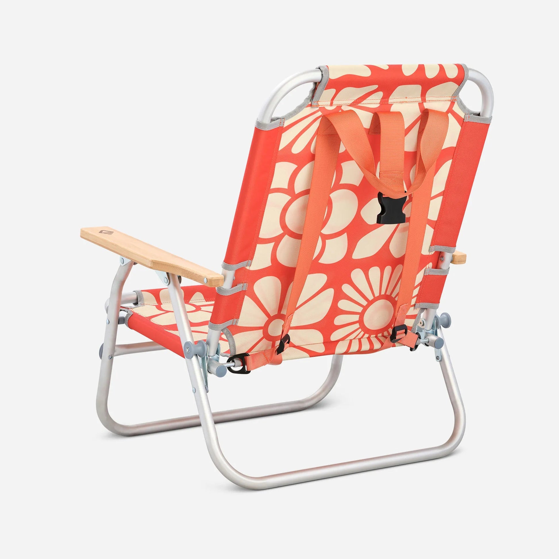 Easy Chair: Big Flowers Expedition Orange - Wander Together Outfitters