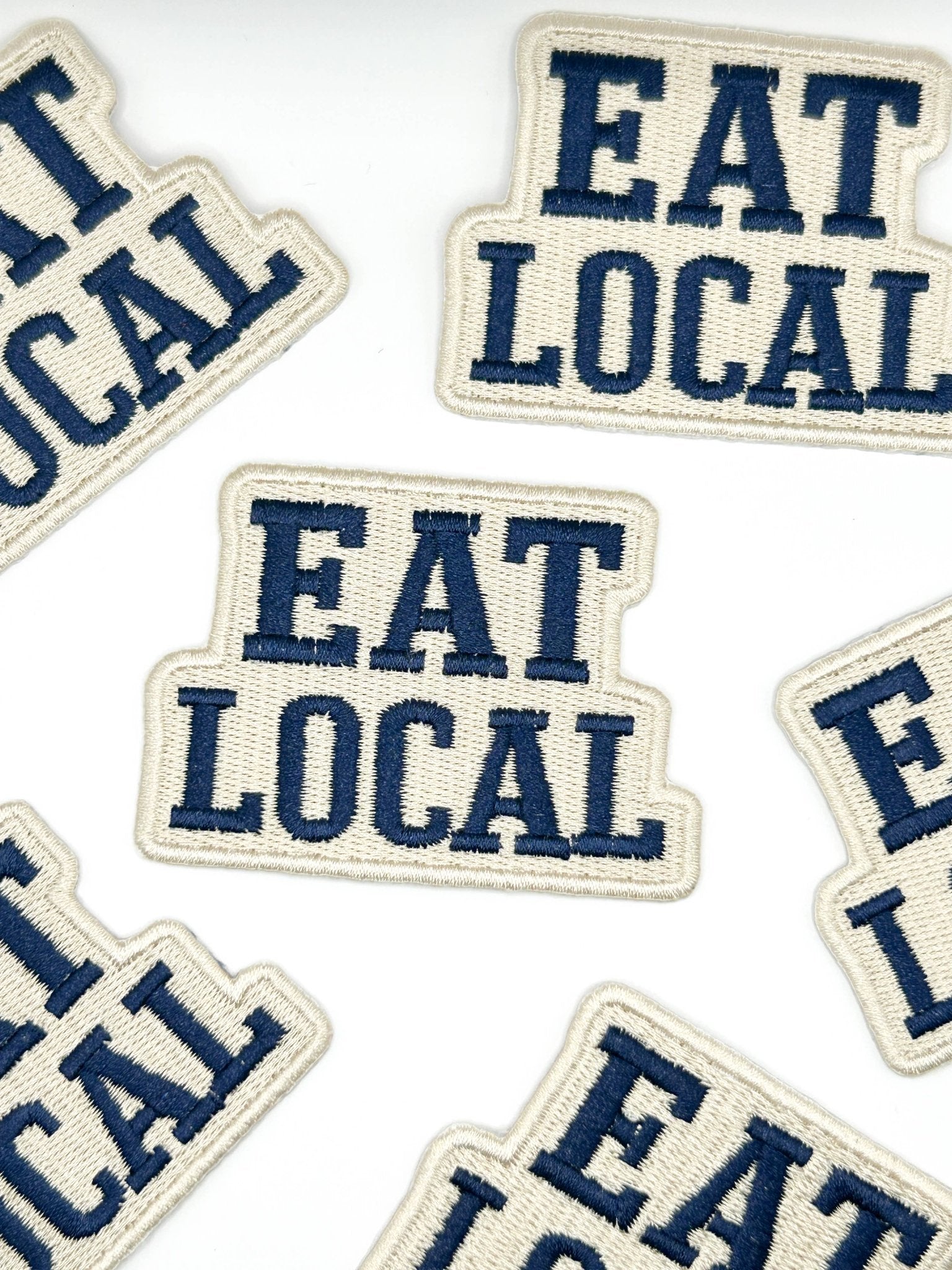 Eat Local Embroidered Patch - Wander Together Outfitters