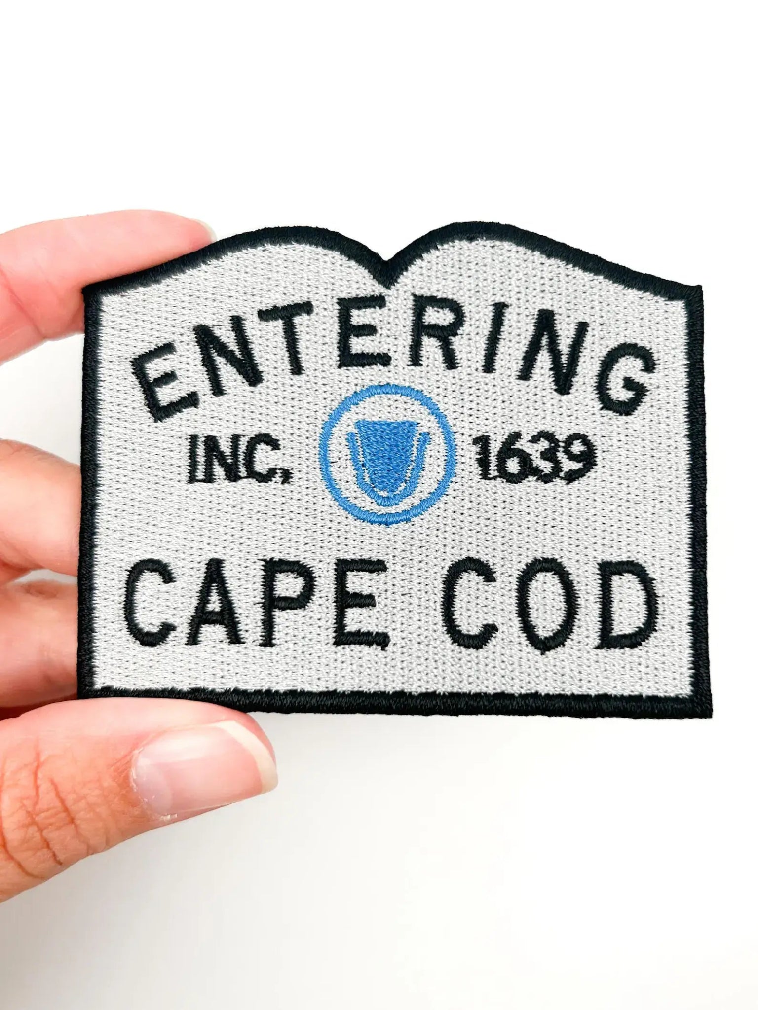 "Entering Cape Cod" Embroidered Iron On Patch New England - Wander Together Outfitters