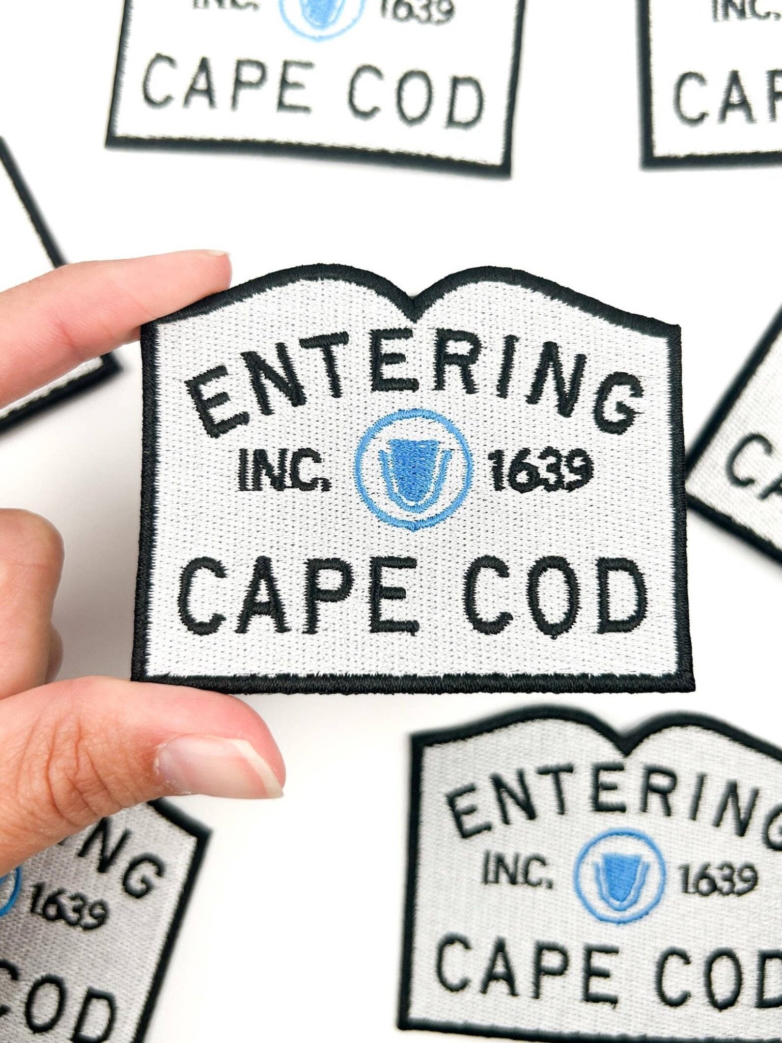"Entering Cape Cod" Embroidered Iron On Patch New England - Wander Together Outfitters