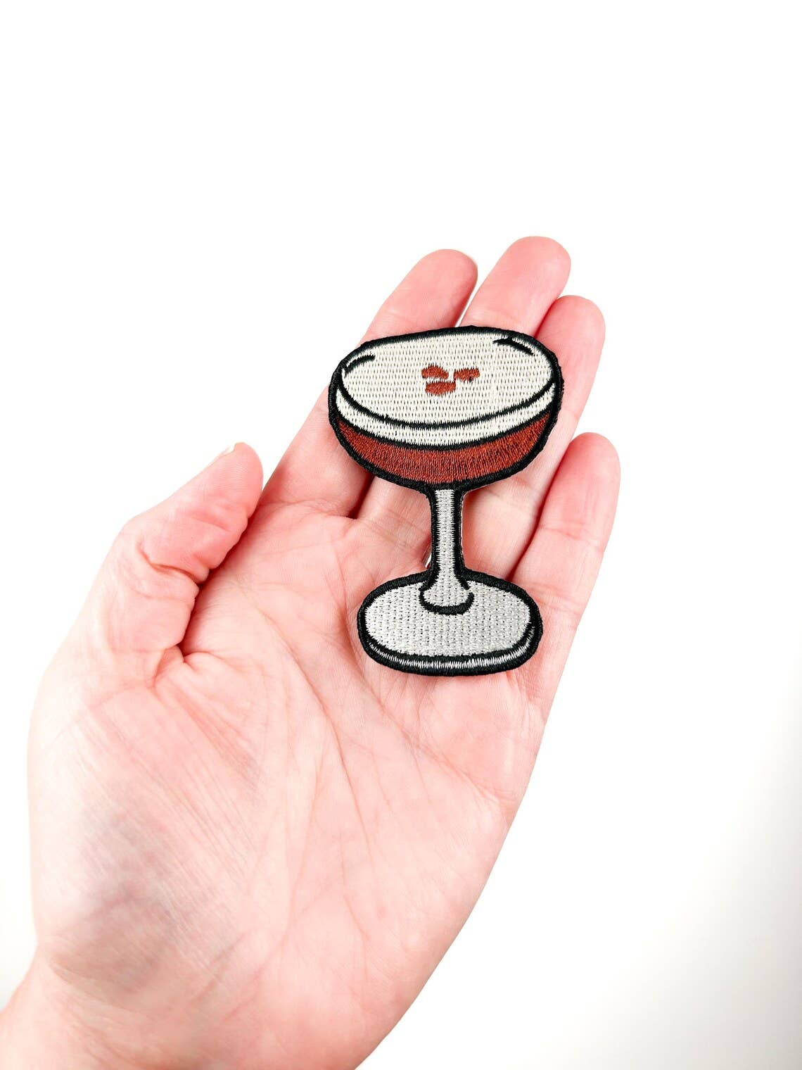 Espresso Martini Cocktail Embroidered Iron - On Patch - Wander Together Outfitters