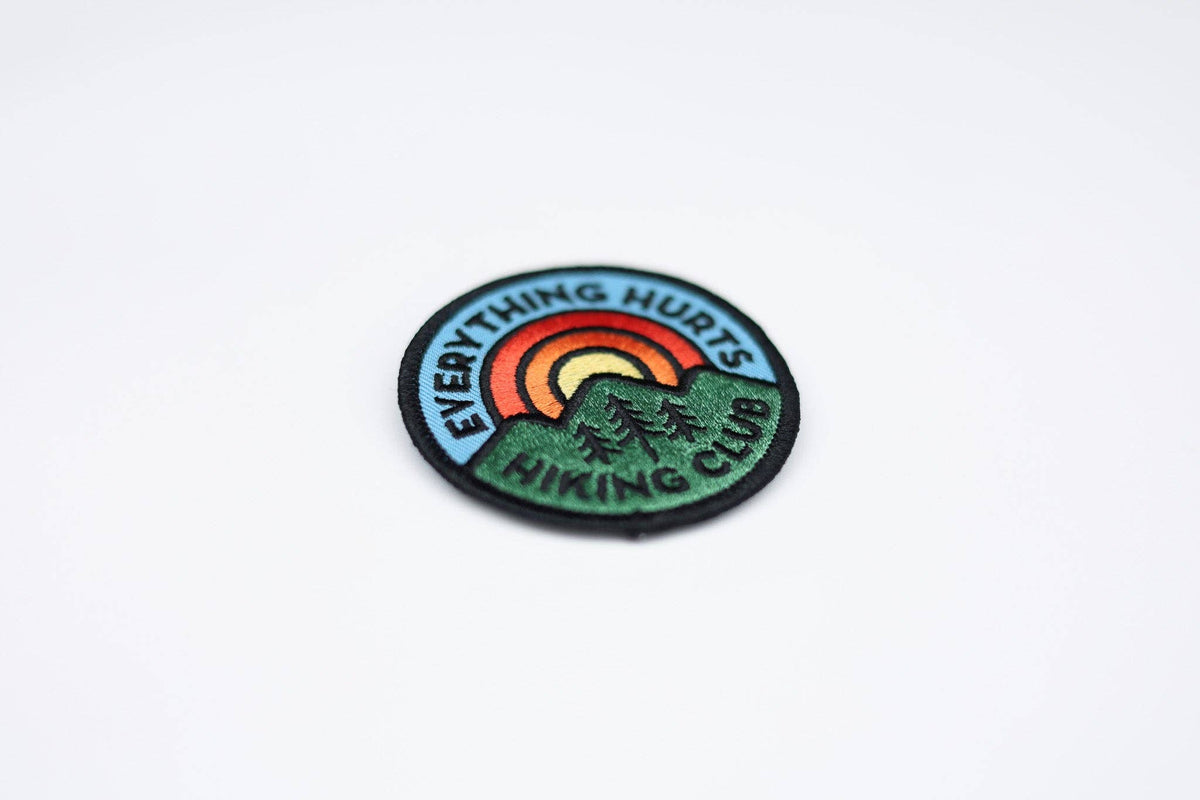 “Everything Hurts Hiking Club” Iron On Patch - Wander Together Outfitters