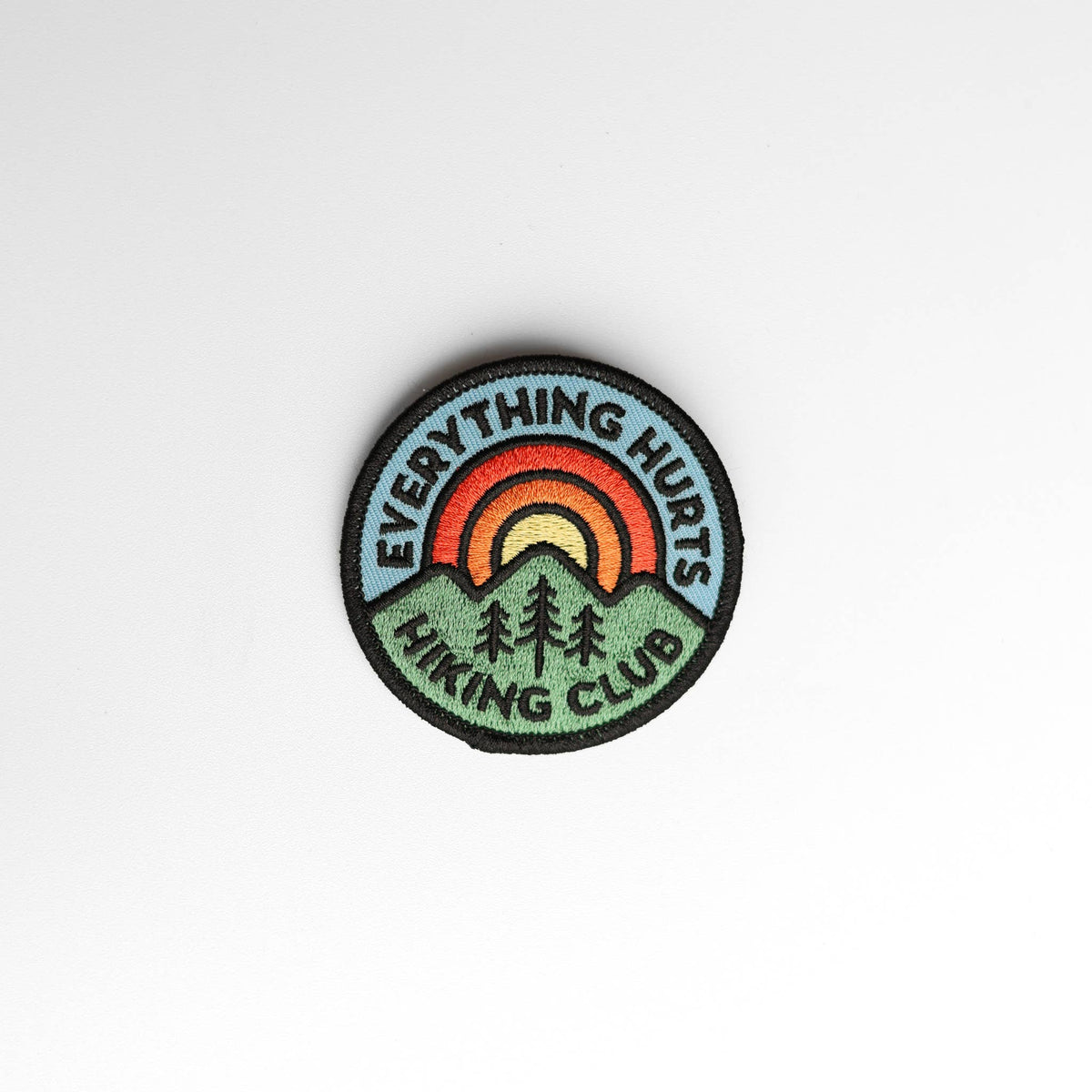 “Everything Hurts Hiking Club” Iron On Patch - Wander Together Outfitters