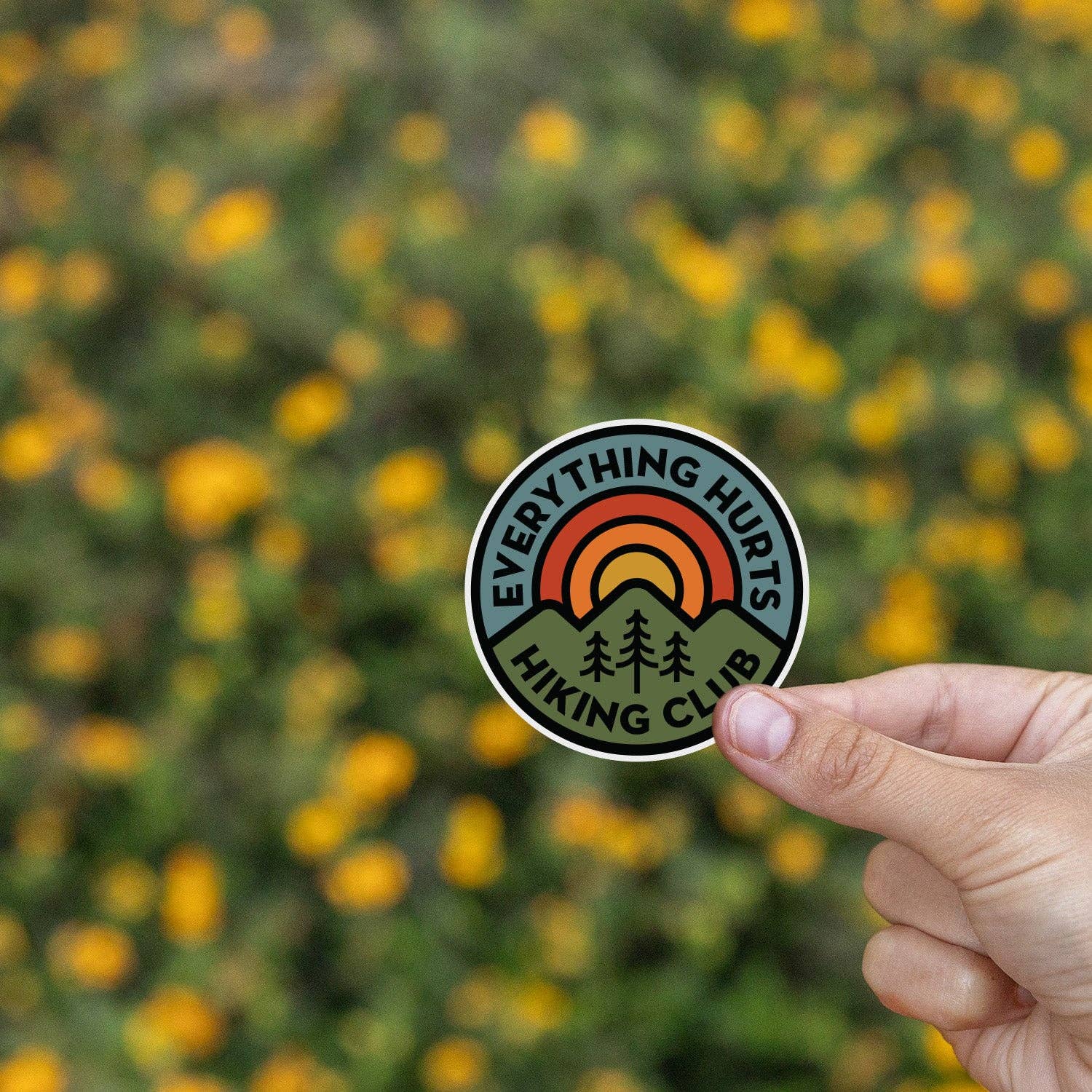"Everything Hurts" Hiking Club Sticker - Wander Together Outfitters