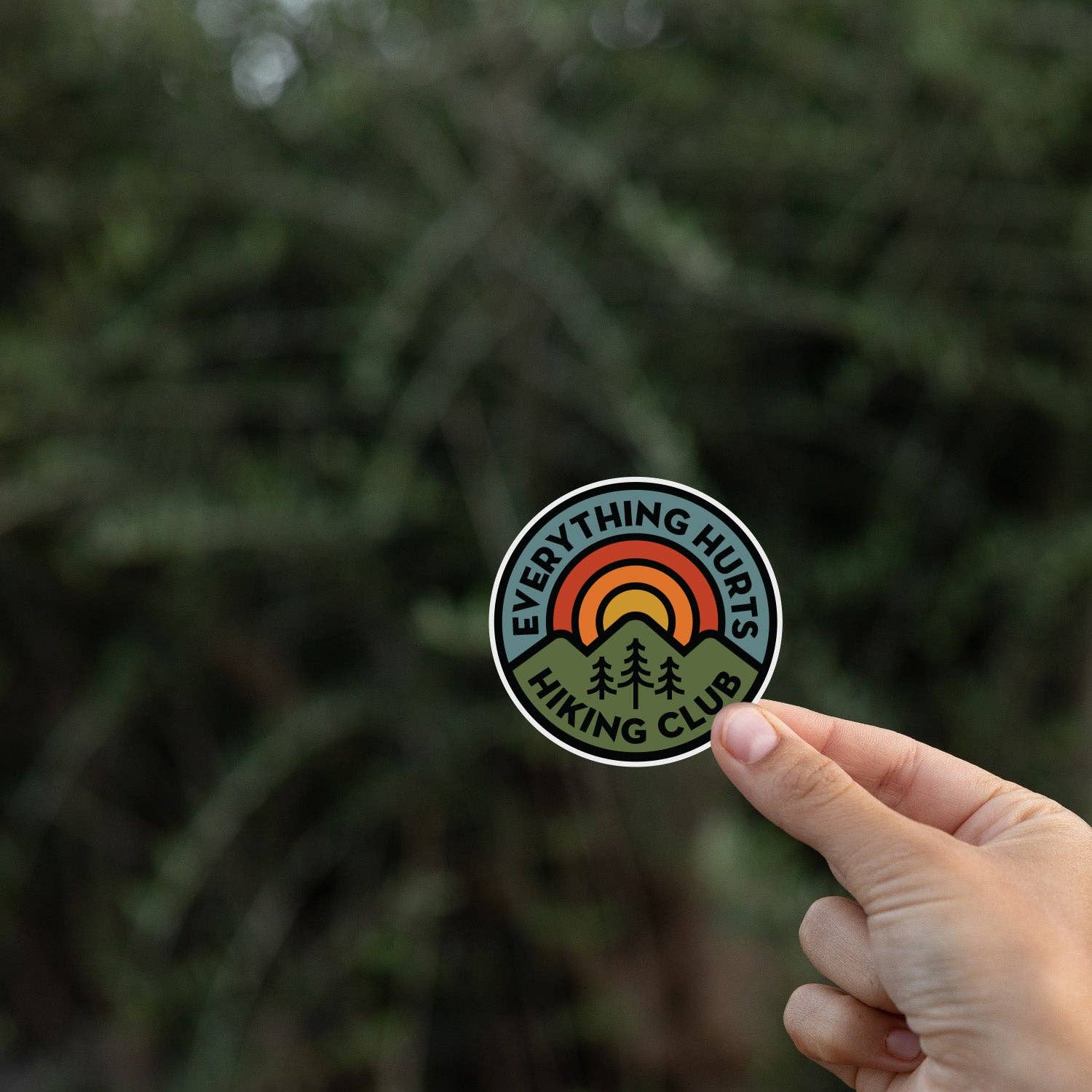 "Everything Hurts" Hiking Club Sticker - Wander Together Outfitters
