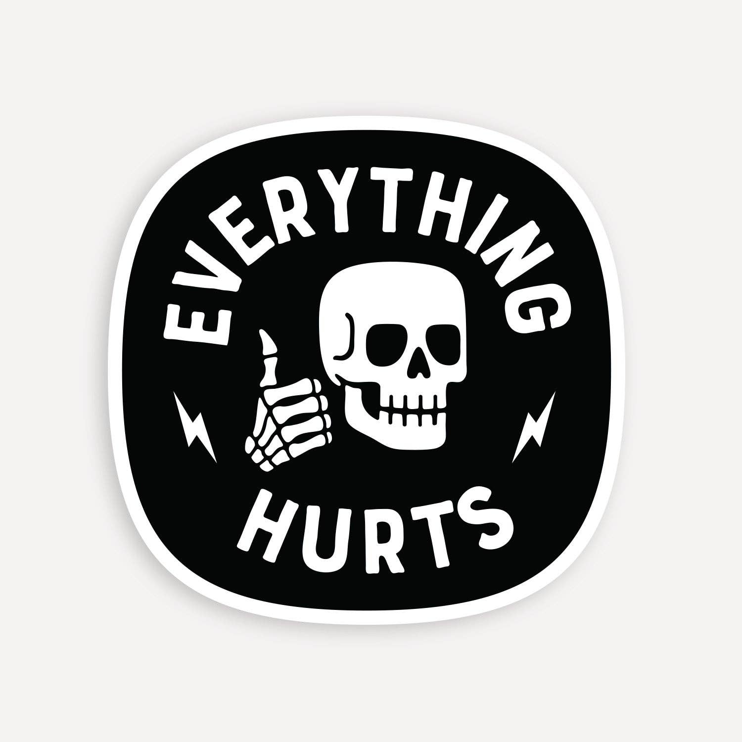 "Everything Hurts" Vinyl Sticker - Wander Together Outfitters