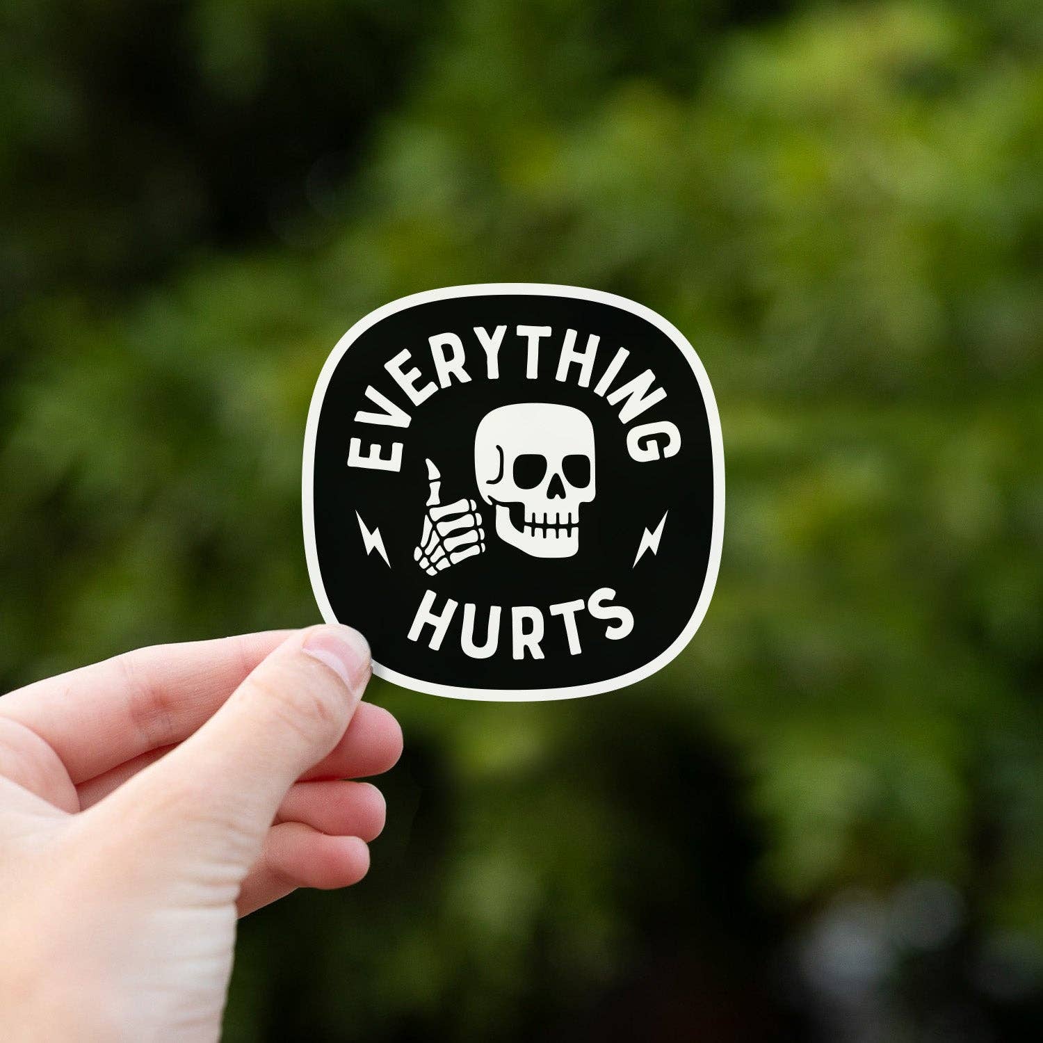 "Everything Hurts" Vinyl Sticker - Wander Together Outfitters