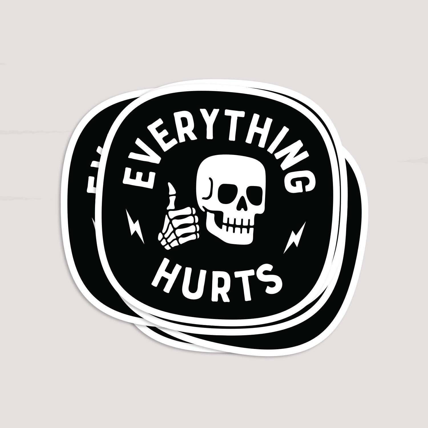 "Everything Hurts" Vinyl Sticker - Wander Together Outfitters