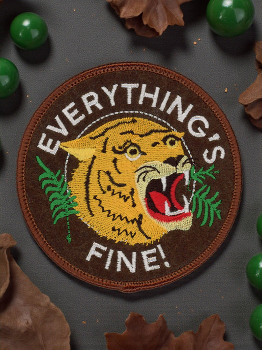 "Everything's Fine!" Sew or Iron On Patch - Wander Together Outfitters