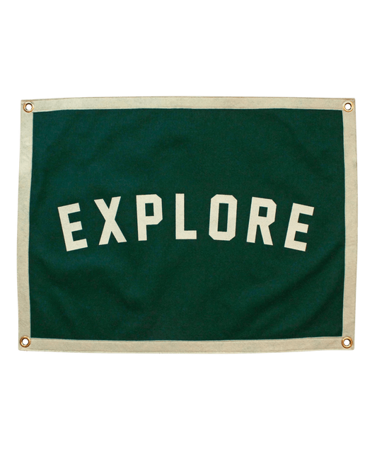 “Explore” Camp Flag Decor - Wander Together Outfitters
