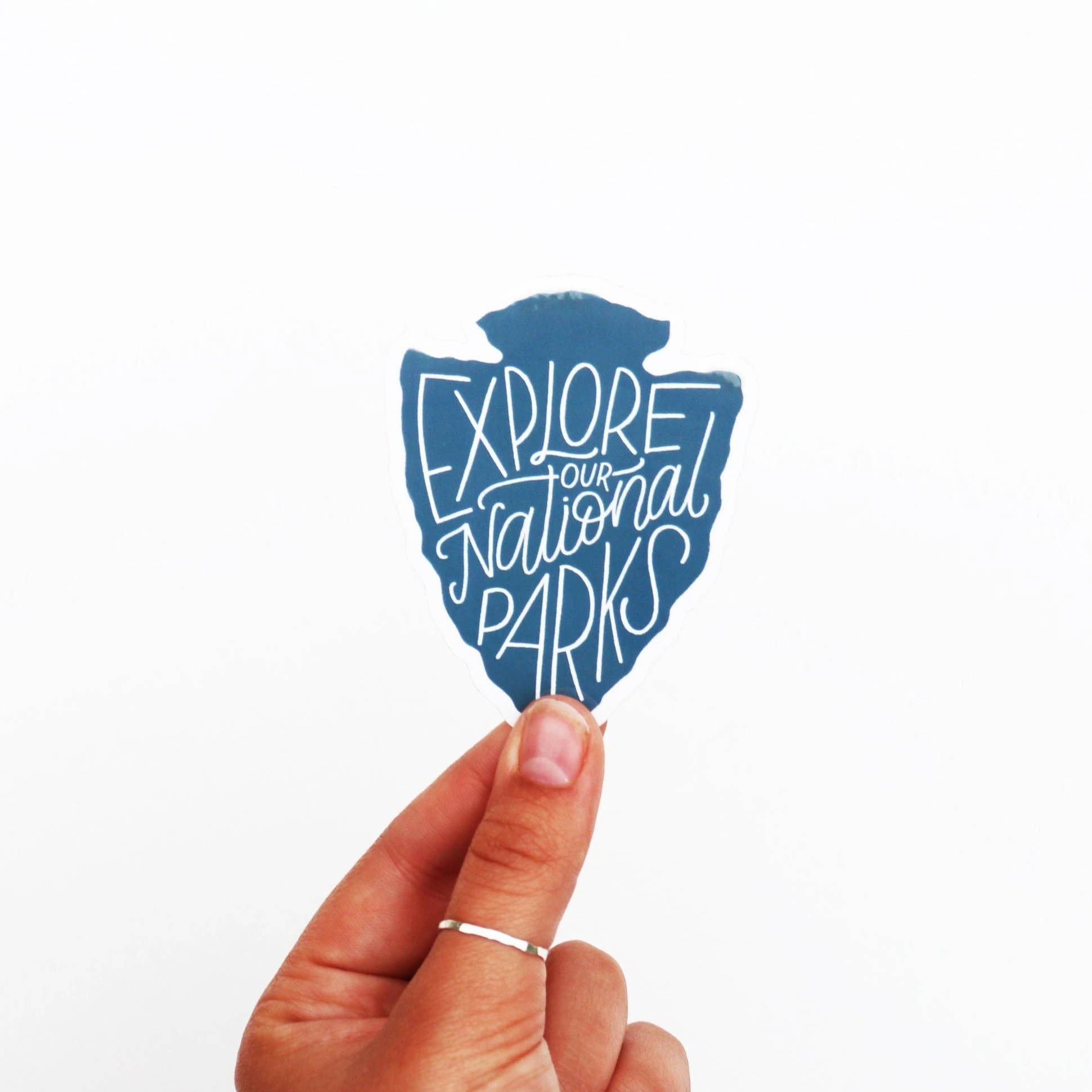 "Explore Our National Parks" Vinyl Sticker - Wander Together Outfitters