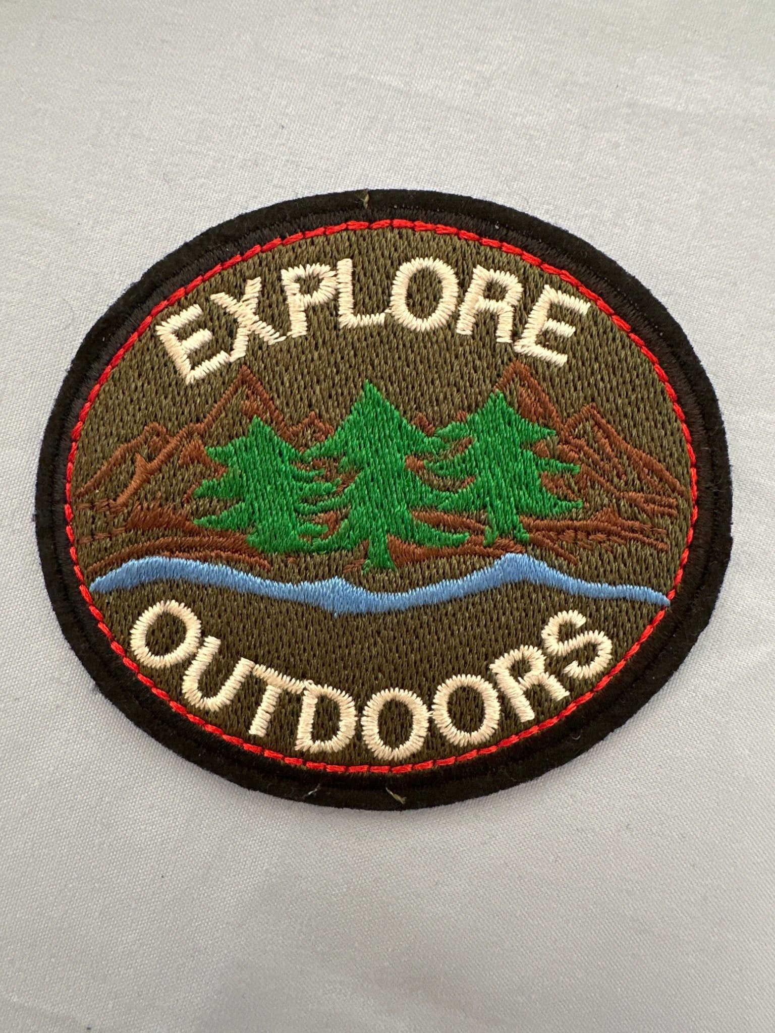 “Explore Outdoors” Iron On Patch - Wander Together Outfitters