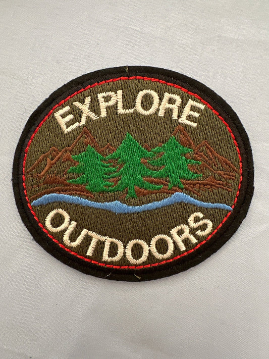 “Explore Outdoors” Iron On Patch - Wander Together Outfitters