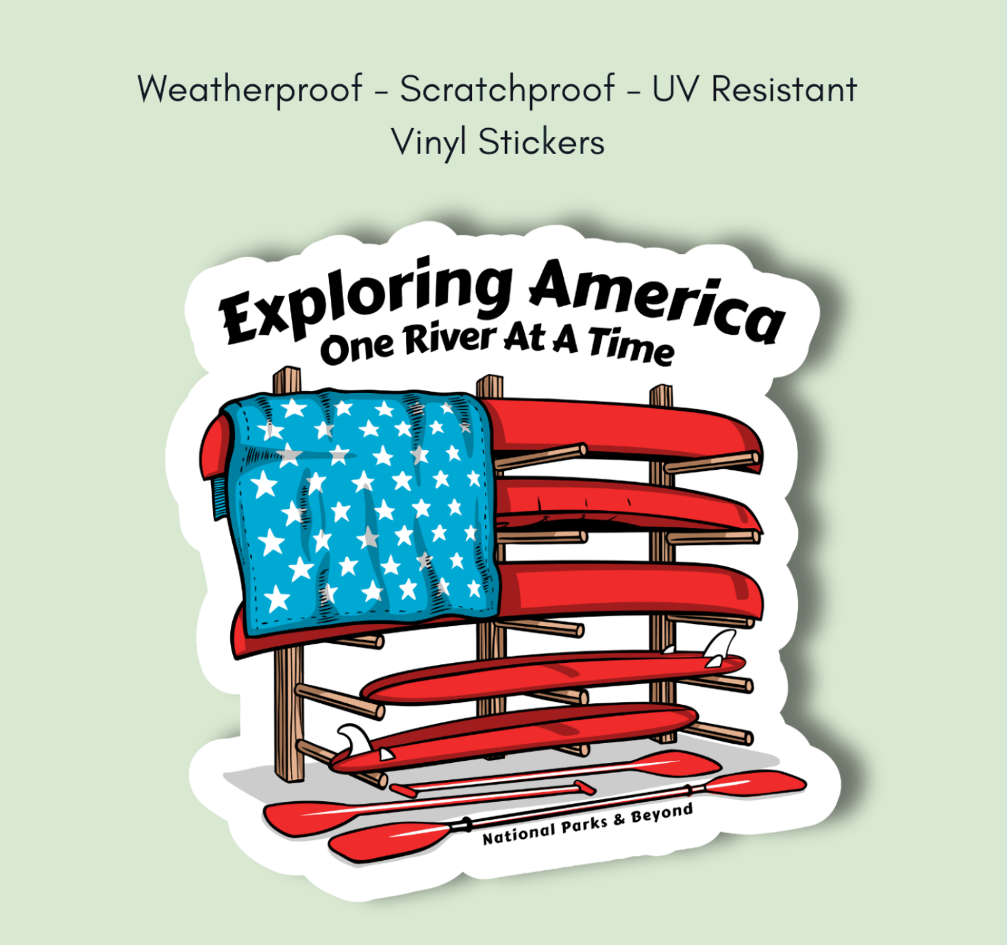"Exploring America, One River At A Time" Vinyl Sticker - Wander Together Outfitters