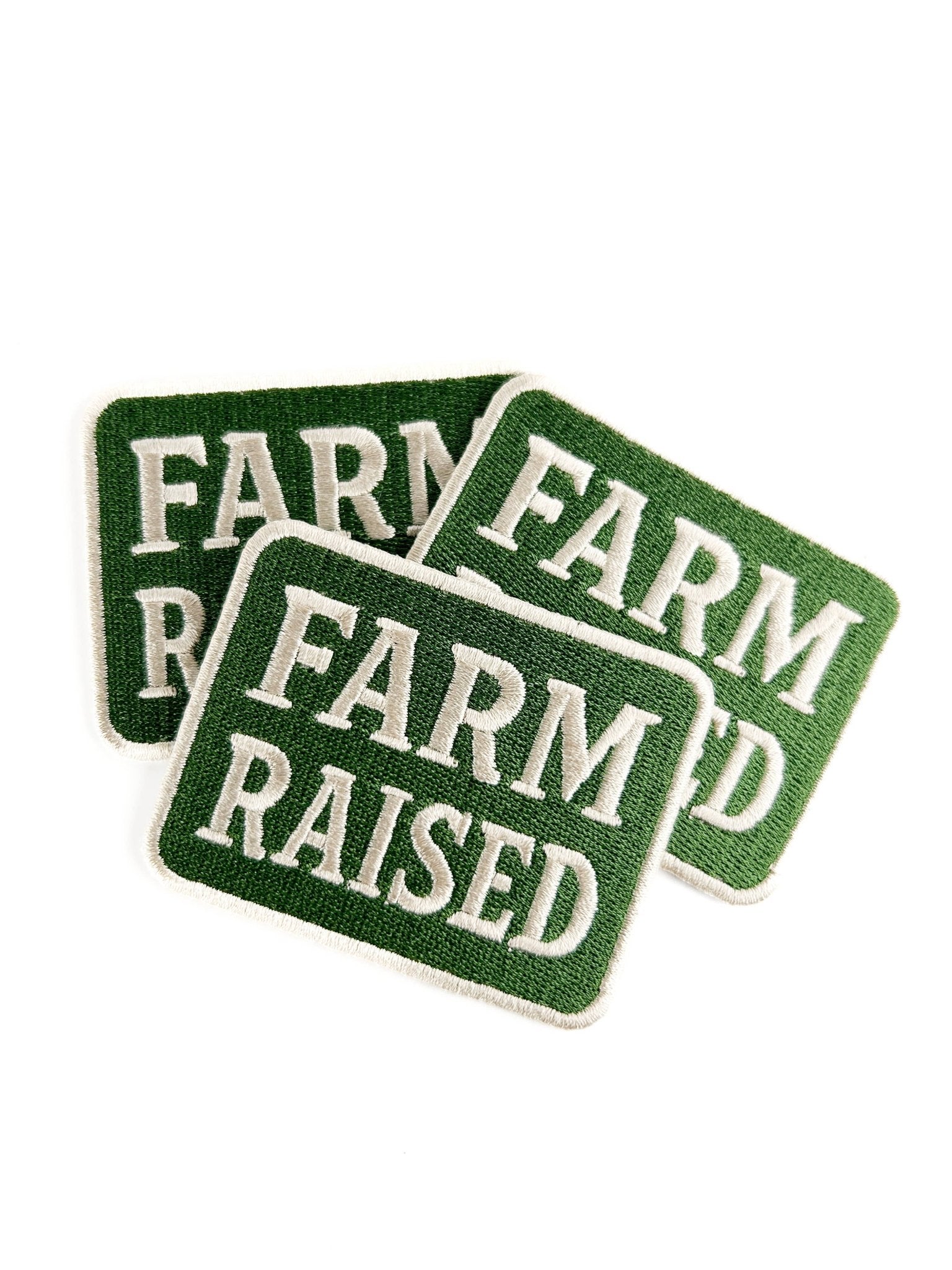 "Farm Raised" Embroidered Patch - Wander Together Outfitters