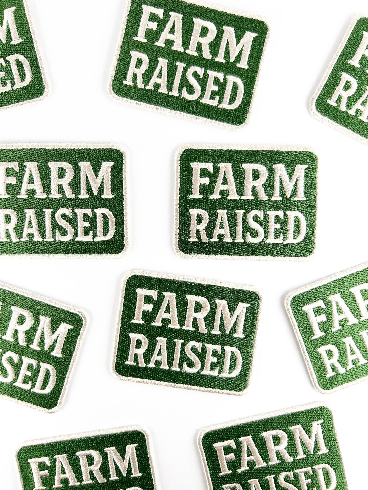 "Farm Raised" Embroidered Patch - Wander Together Outfitters